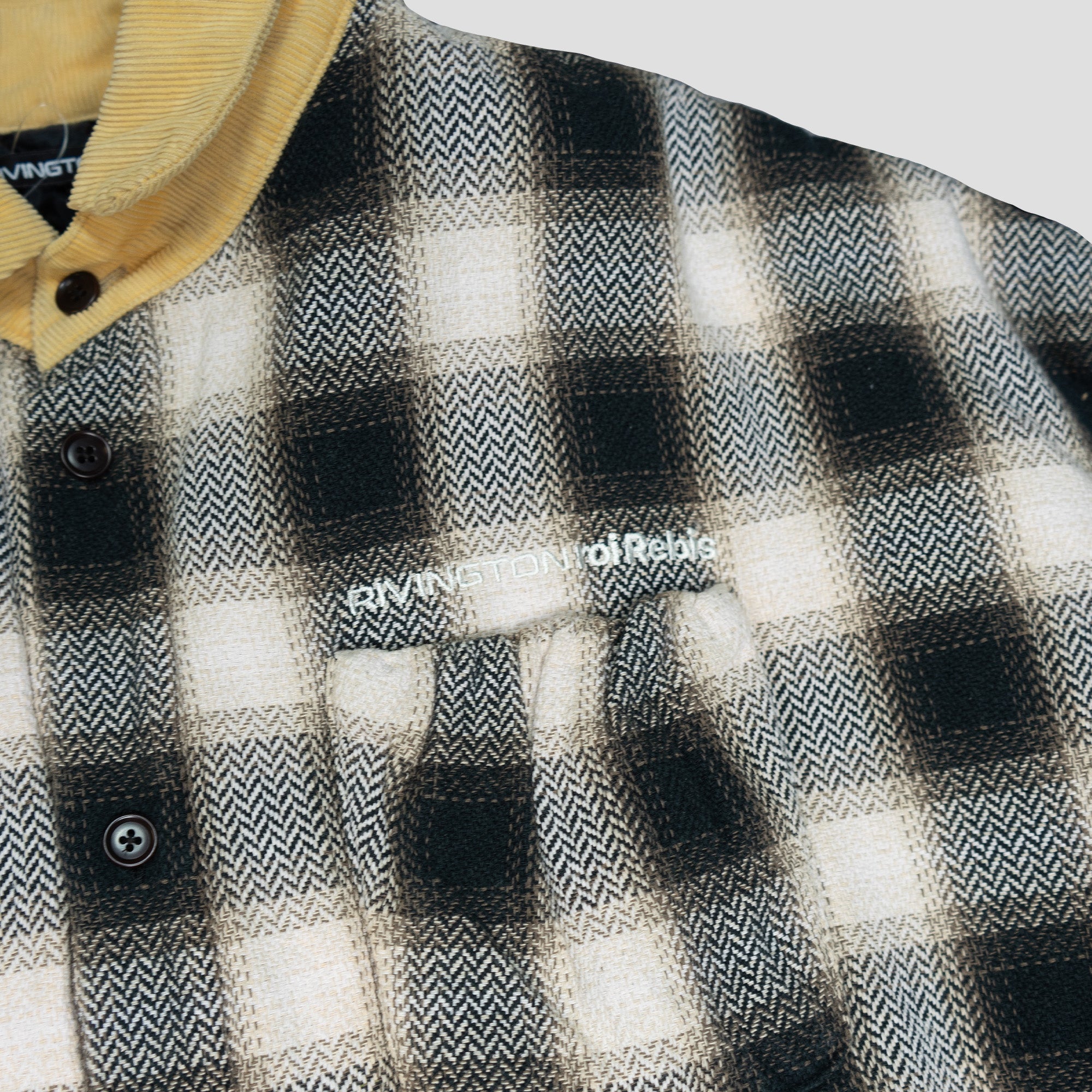 IN TIMES LIKE THESE ABRAXAS BLACK PLAID SHIRTS