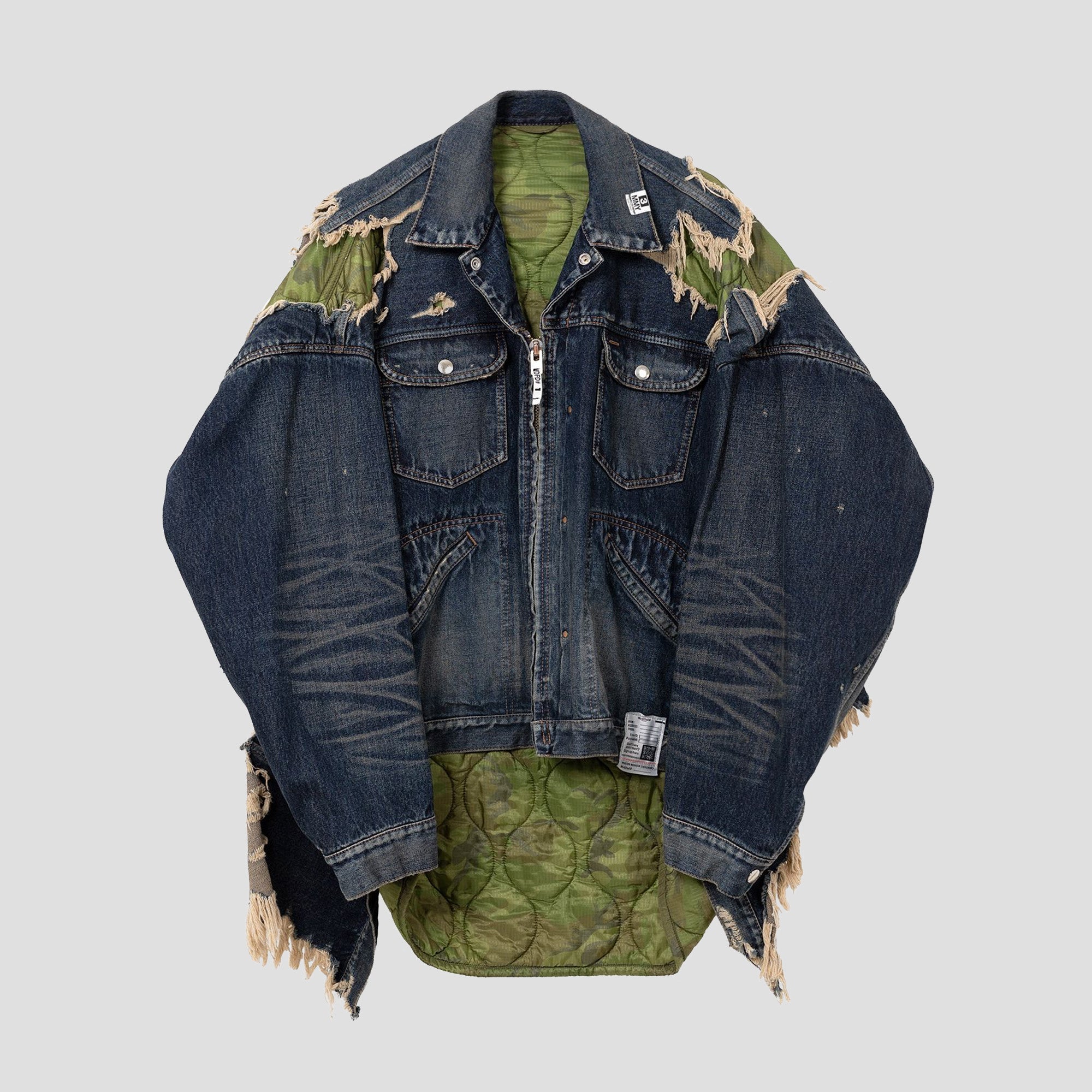 DOUBLE LAYERED DENIM JACKET