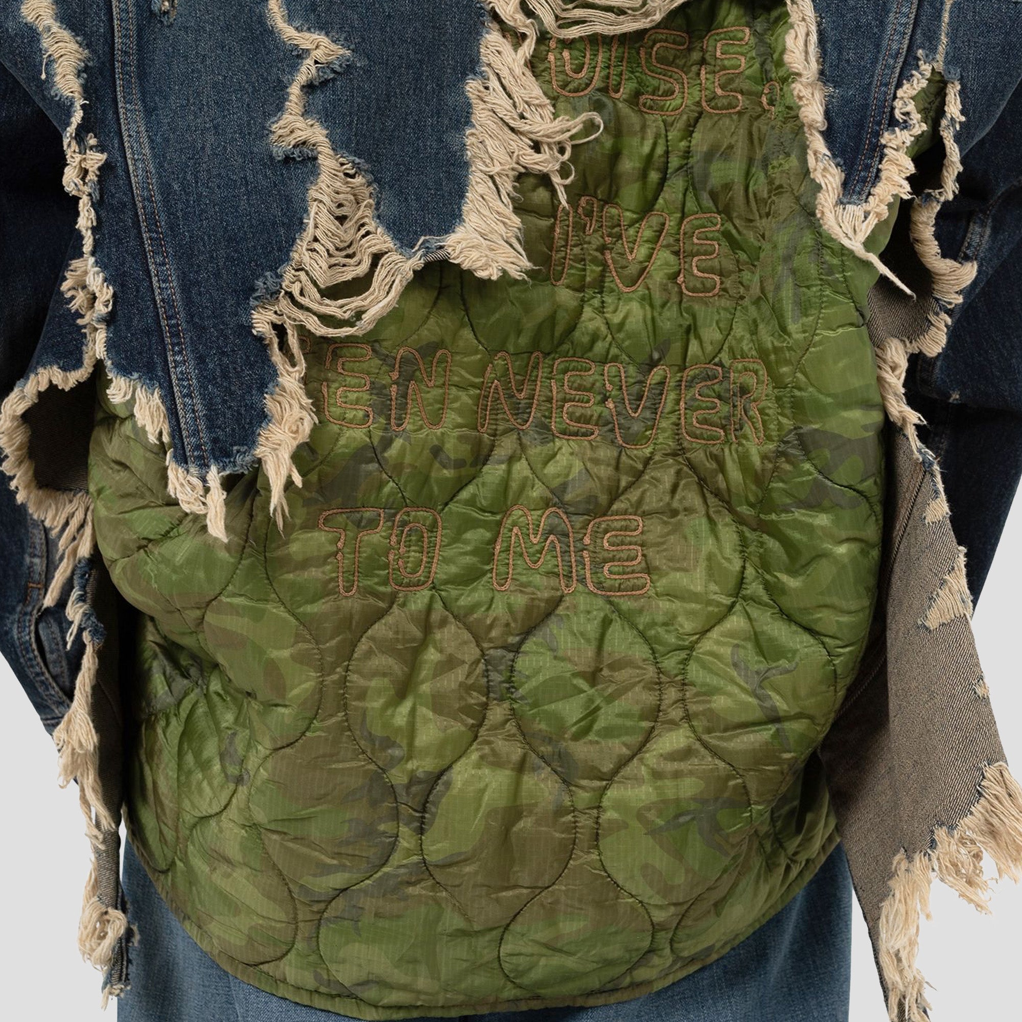 DOUBLE LAYERED DENIM JACKET