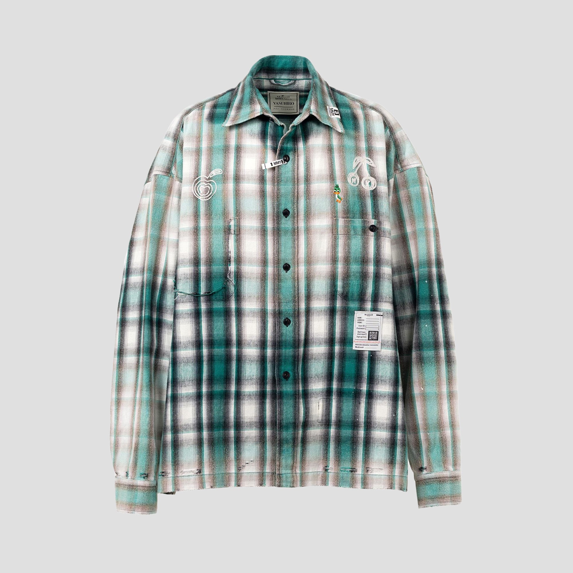 FADED CHECK FLANNEL SHIRTS