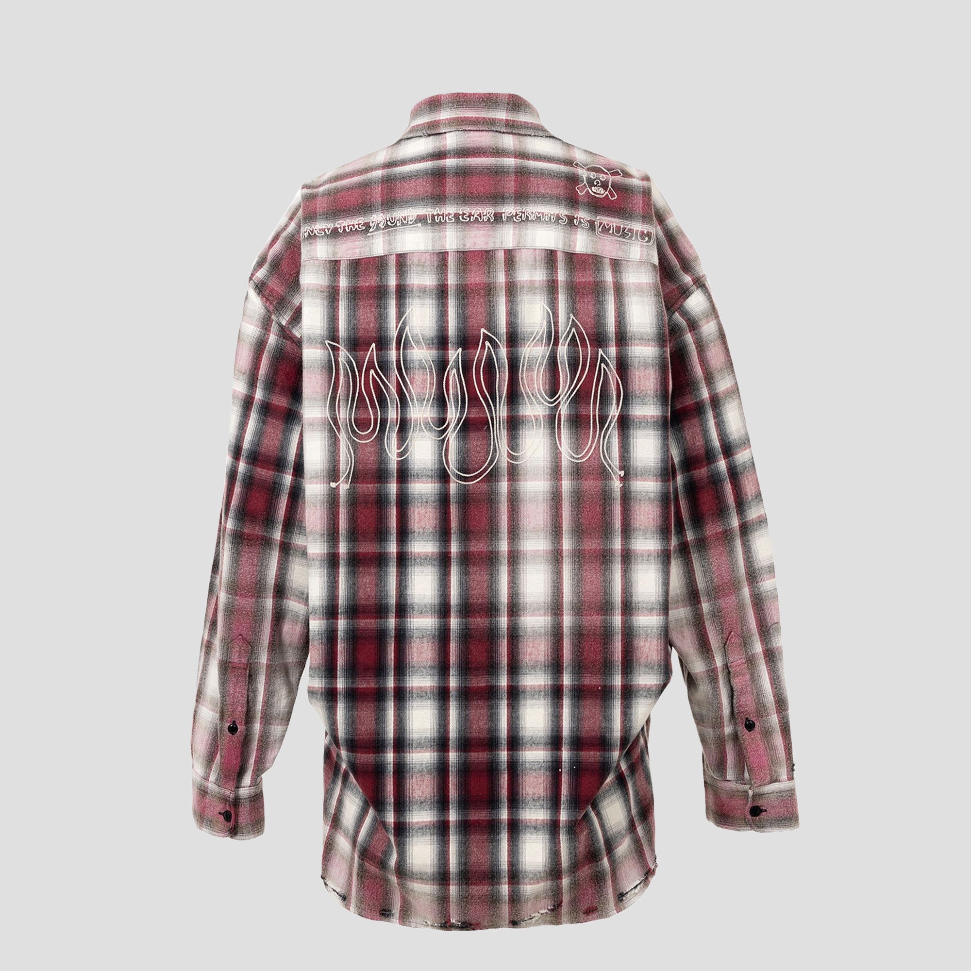FADED CHECK FLANNEL SHIRTS