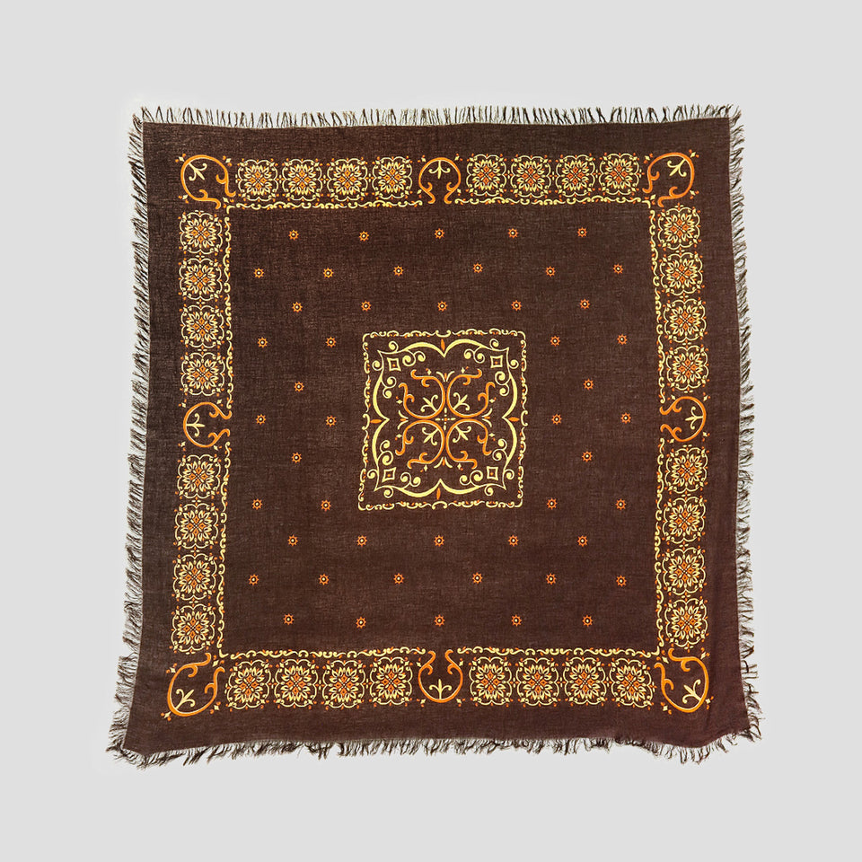 LINEN/RAYON FRINGE SCARF