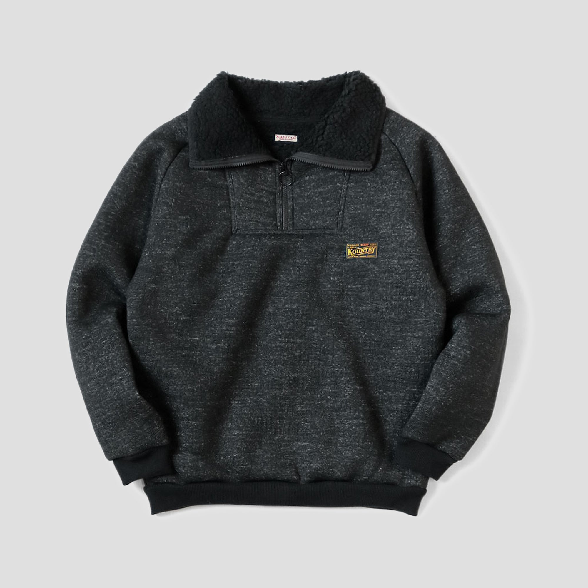 KAPITAL - BOA FLEECE ZIP ALPINE PULLOVER