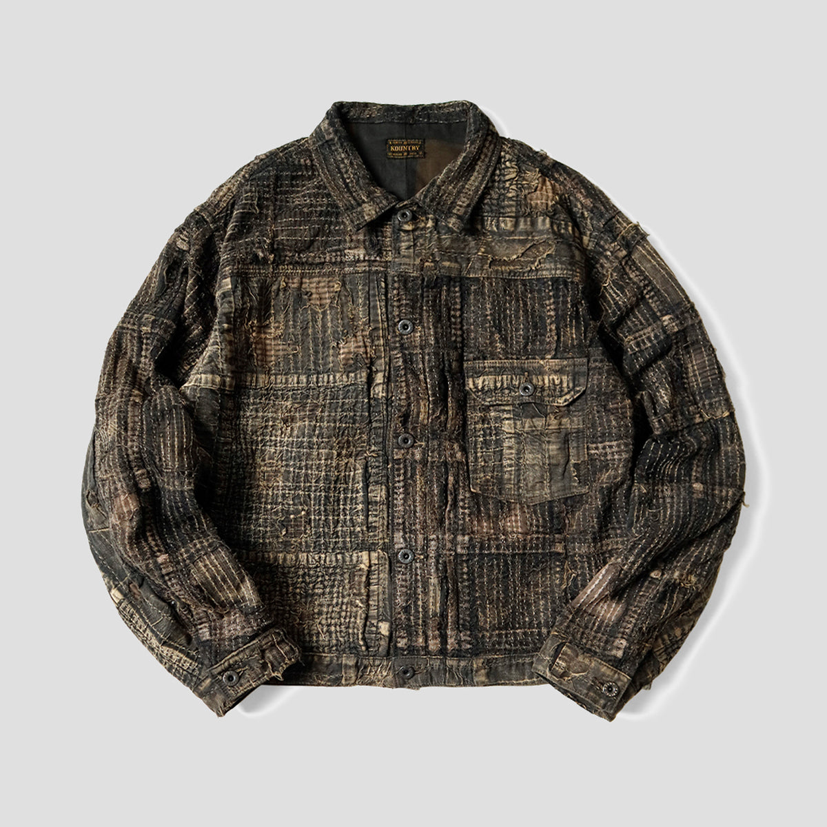 KAPITAL - BLACK TEA-CORE BORO SPRING 1st JACKET