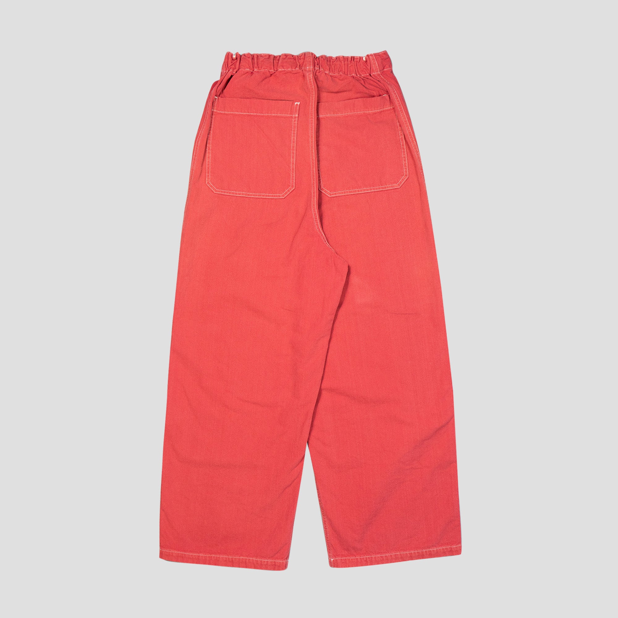 CANVAS W-KNEE EASY BAGGY PANTS