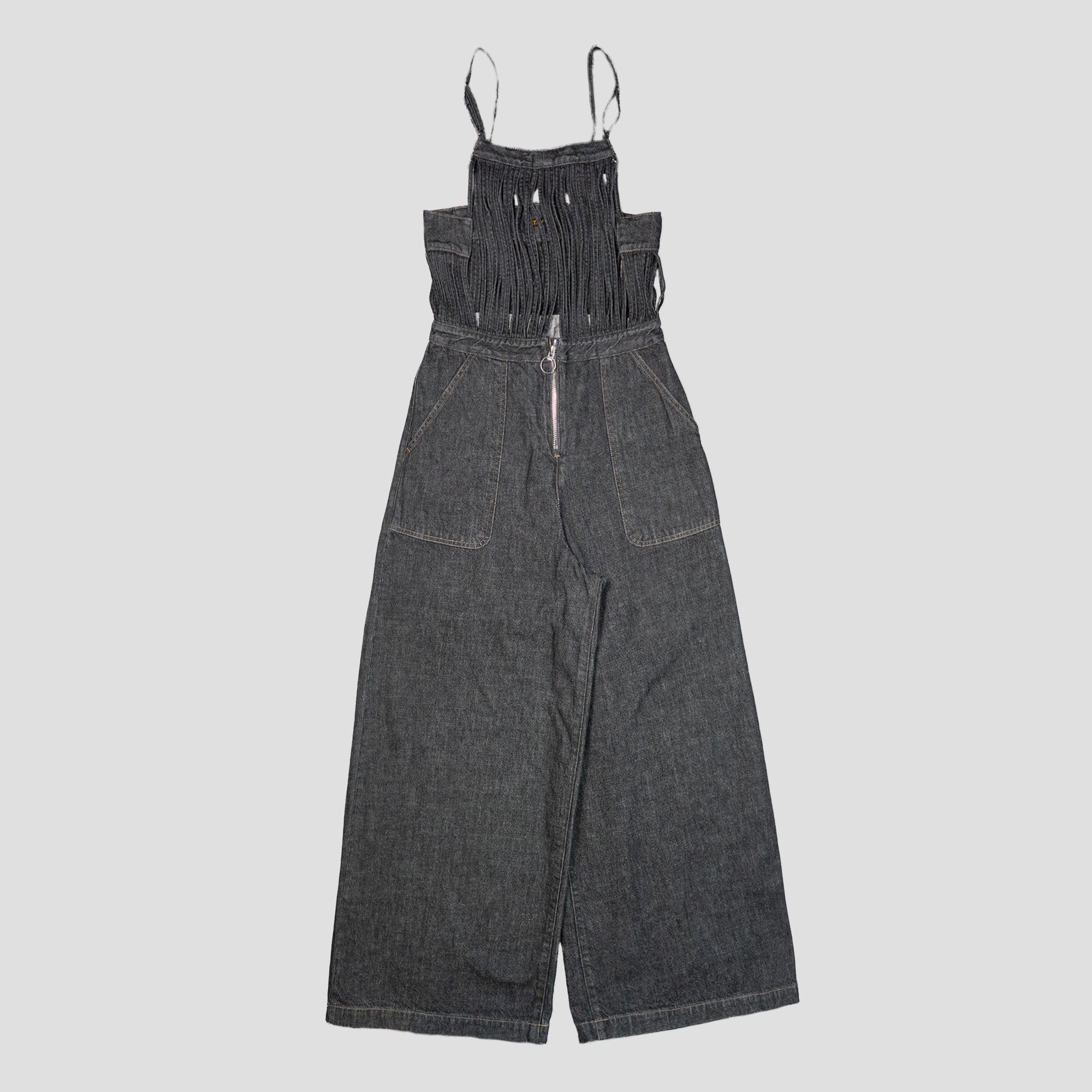 11.5oz BLACK DENIM OVERALL