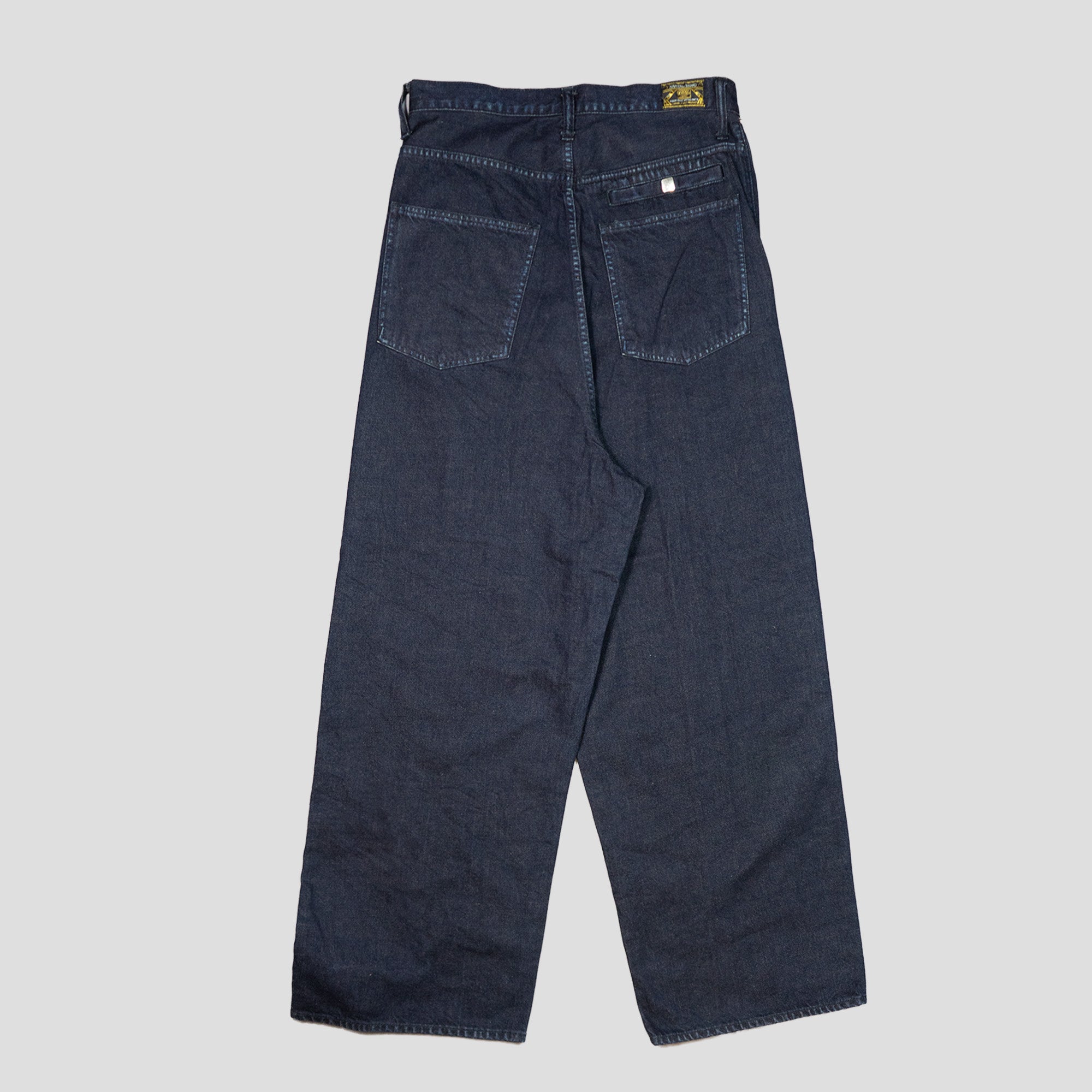 12oz YAGASURI JACQUARD DENIM BAGGY PANTS