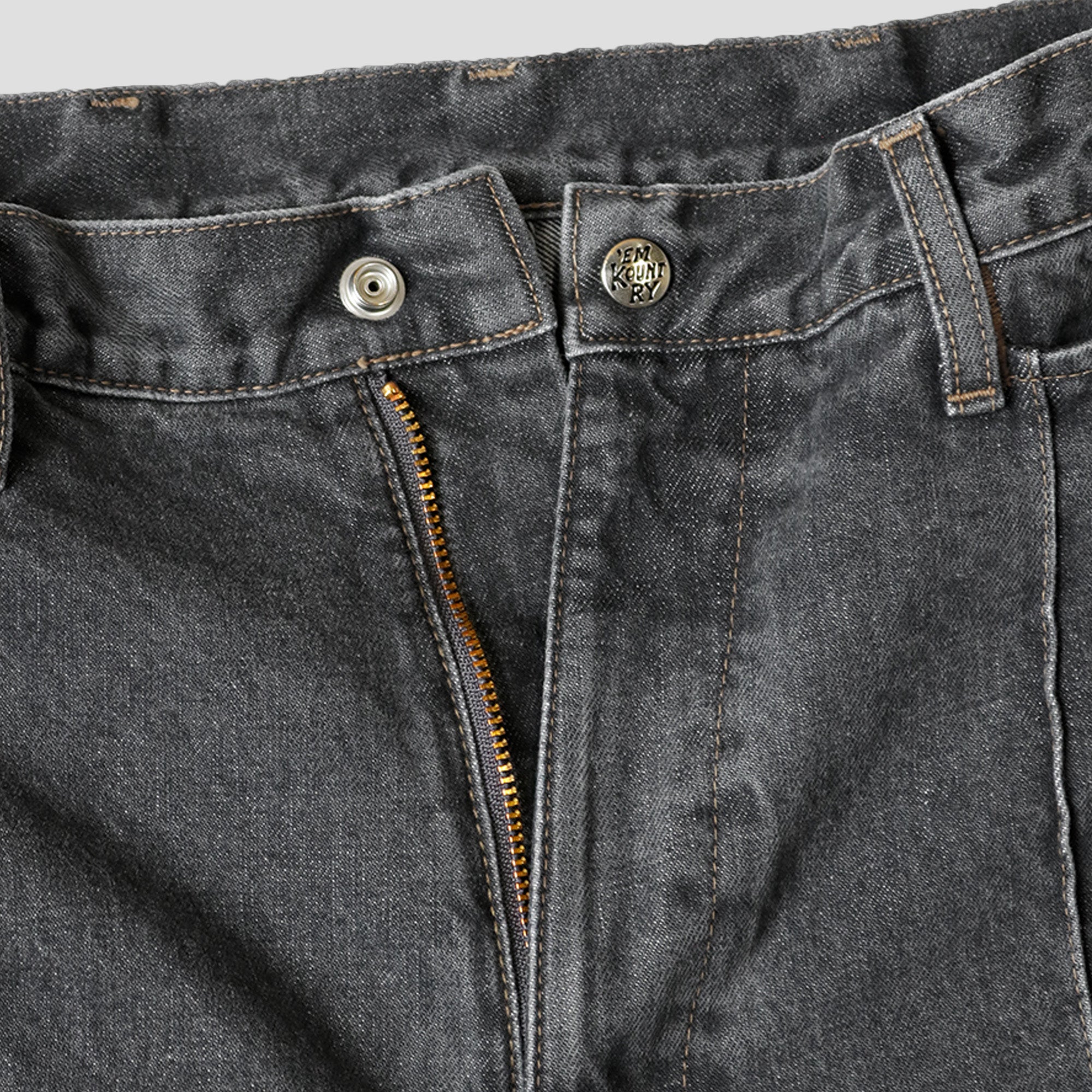 14oz BLACK DENIM 5P FRISCO JEANS