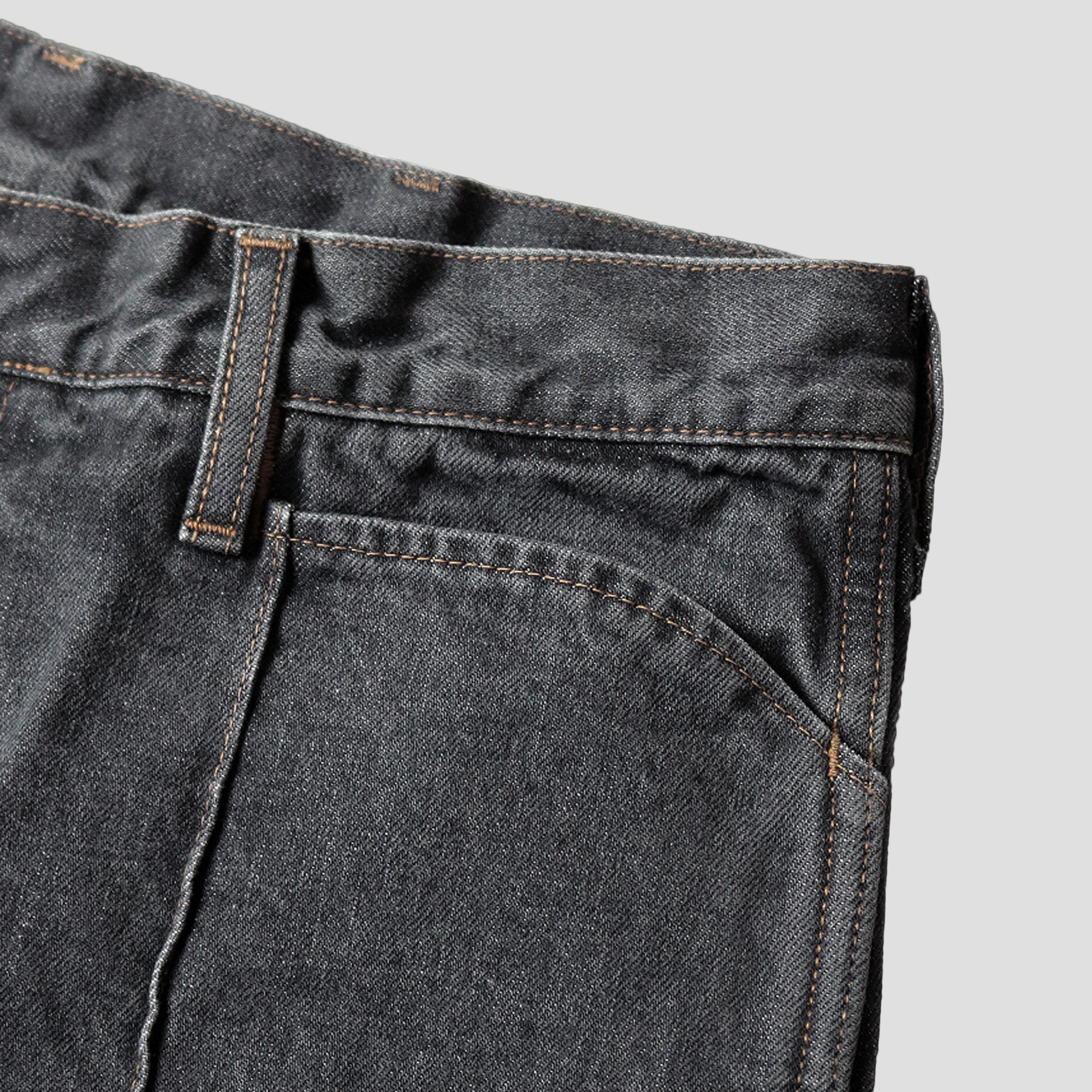 14oz BLACK DENIM 5P FRISCO JEANS