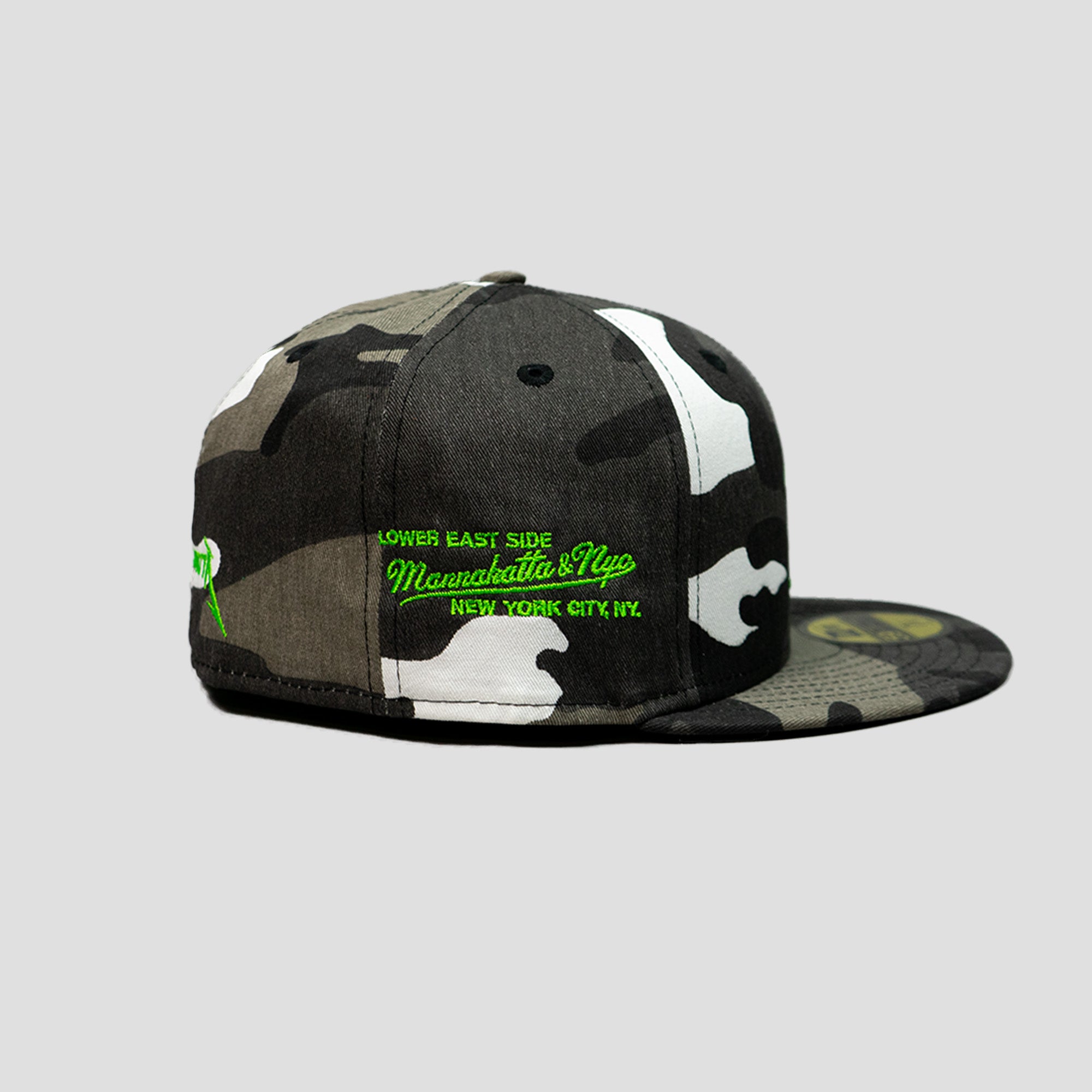 MANNAHATTA NYC FUEGO LOGO HAT (CAMO)