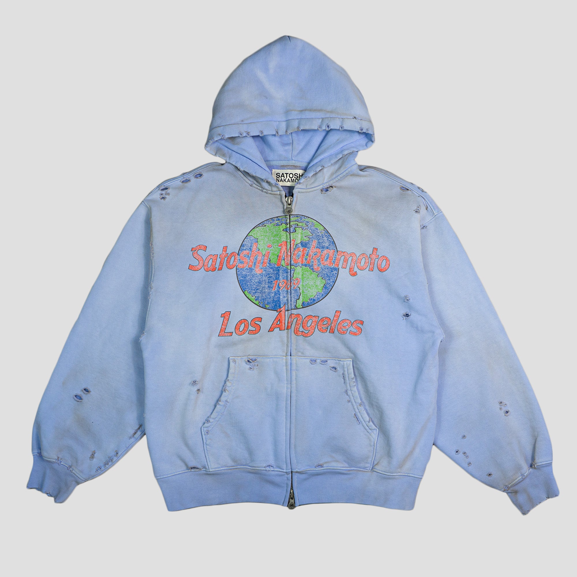 SATOSHI NAKAMOTO - 1969 ROCK ZIP HOODIE