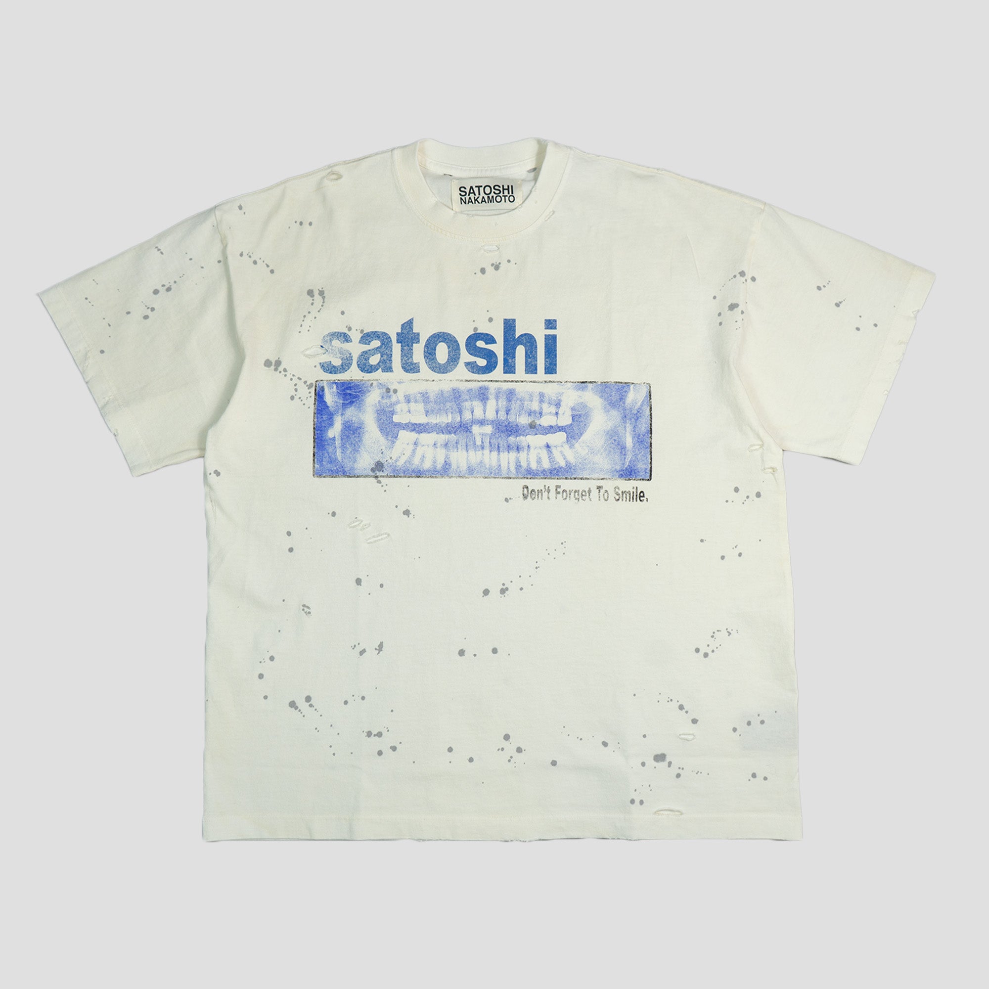 SATOSHI NAKAMOTO - DON'T FORGET TO SMILE T-SHIRTS