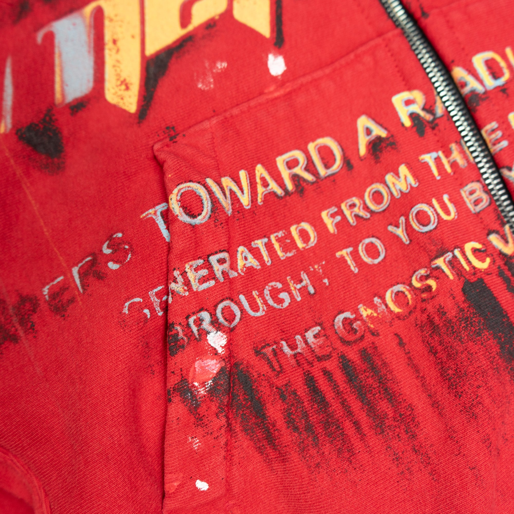 RADICAL PAPER ROSE ZIP HOODIE