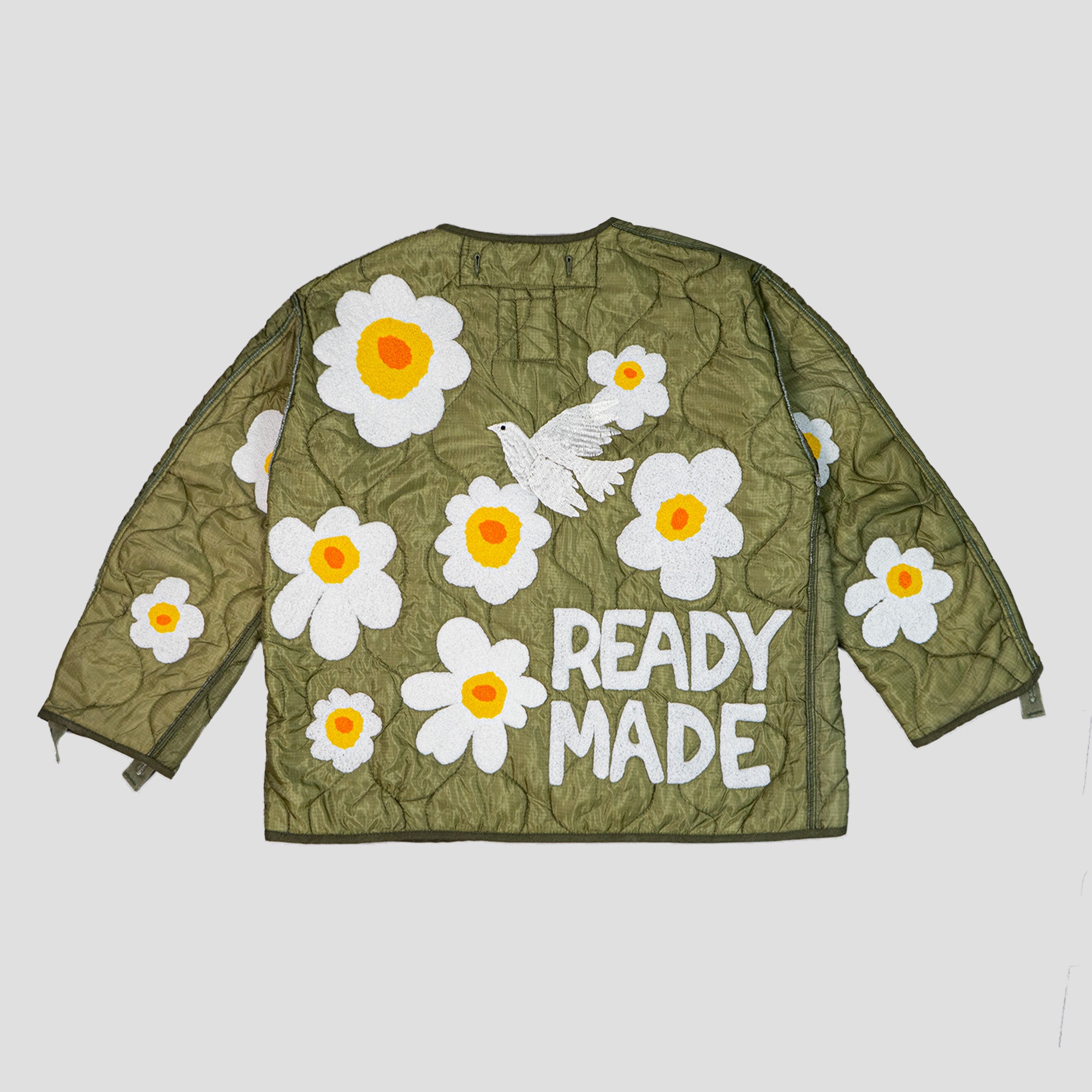 DAISY EMBROIDERY MILITARY JACKET