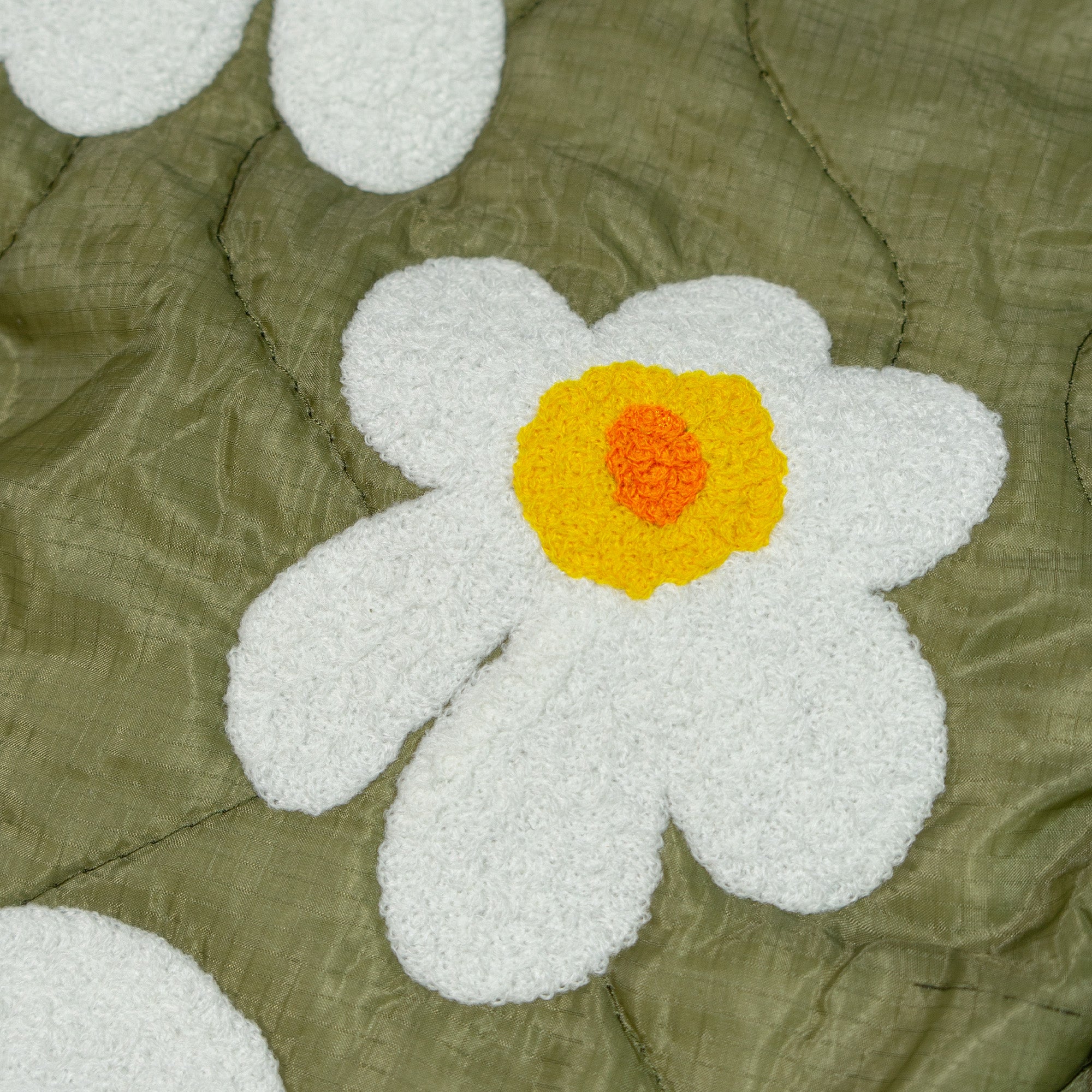 DAISY EMBROIDERY MILITARY JACKET