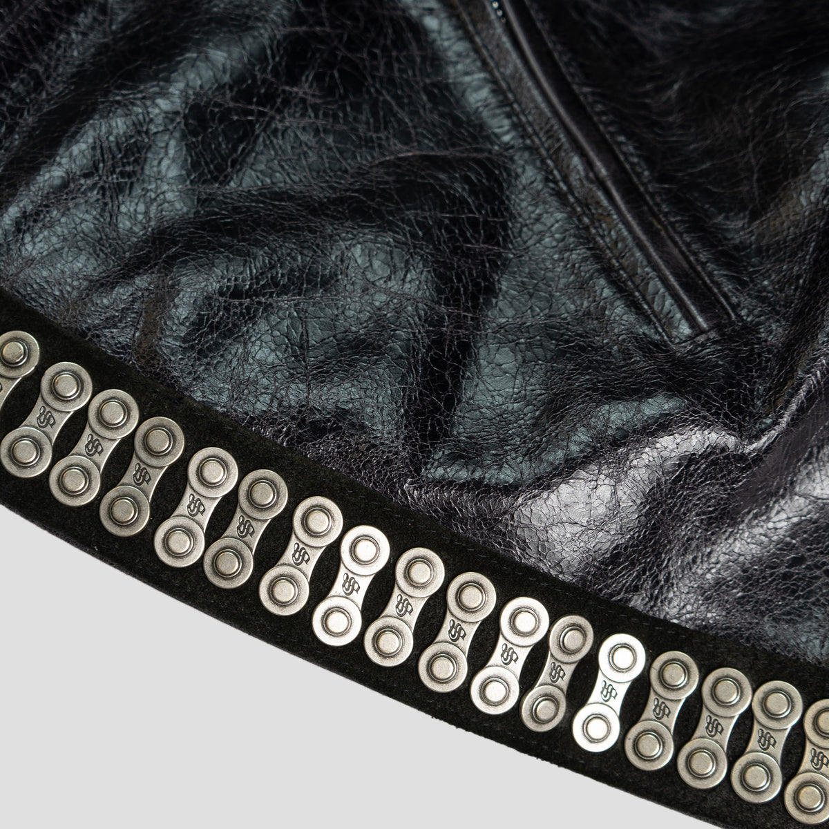 CHOPPER CHAIN LEATHER X JACKET