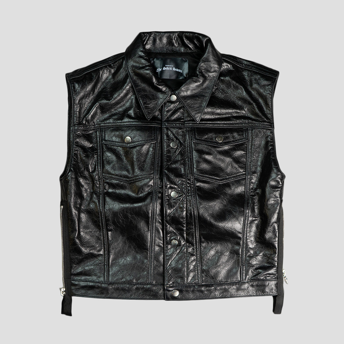 LEATHER CHOPPER VEST