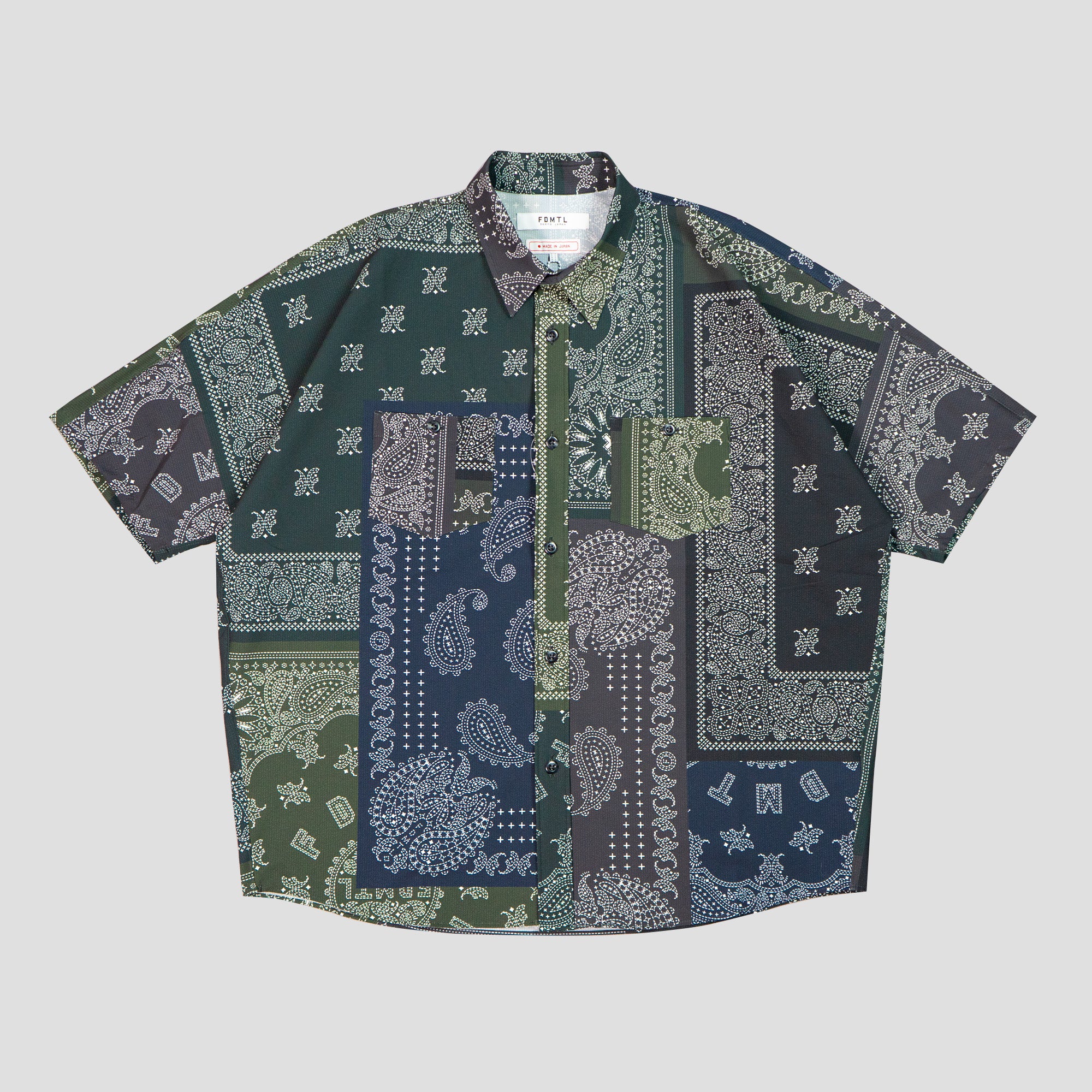 PRINTED PATCHWORK S/S SHIRT