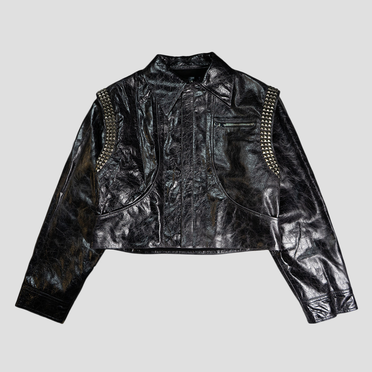 LEATHER CHOPPER JACKET