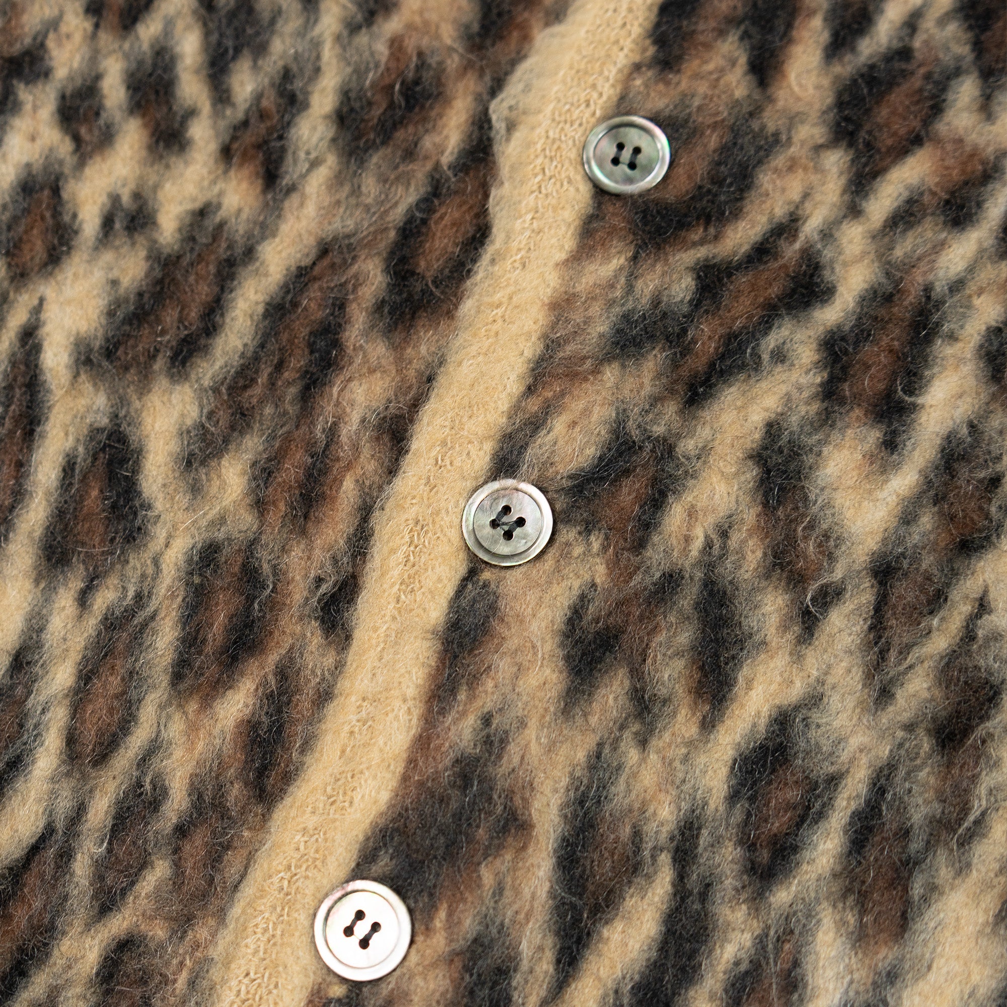 LEOPARD MOHAIR CAEDIGAN