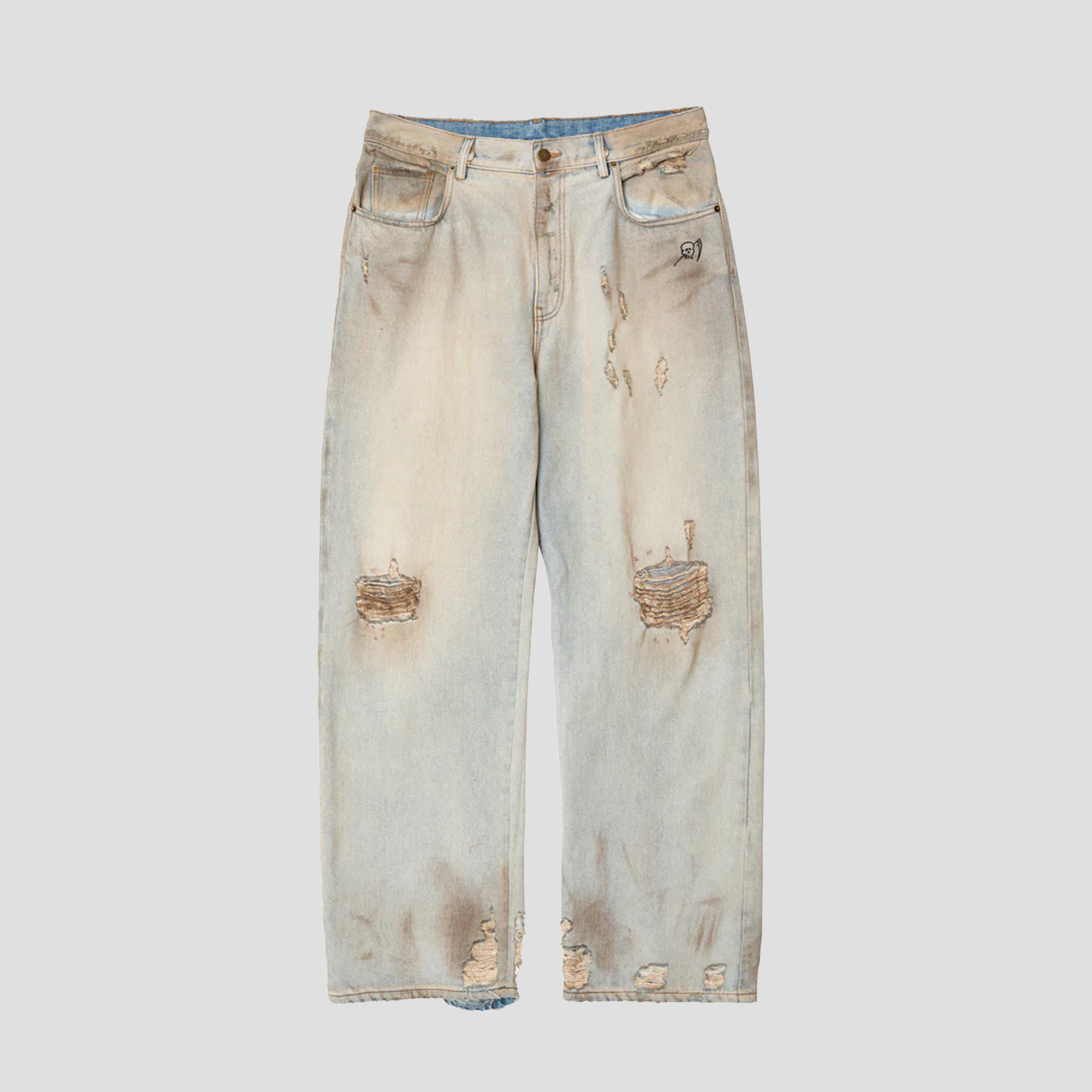 BAGGY PRINTED JEANS