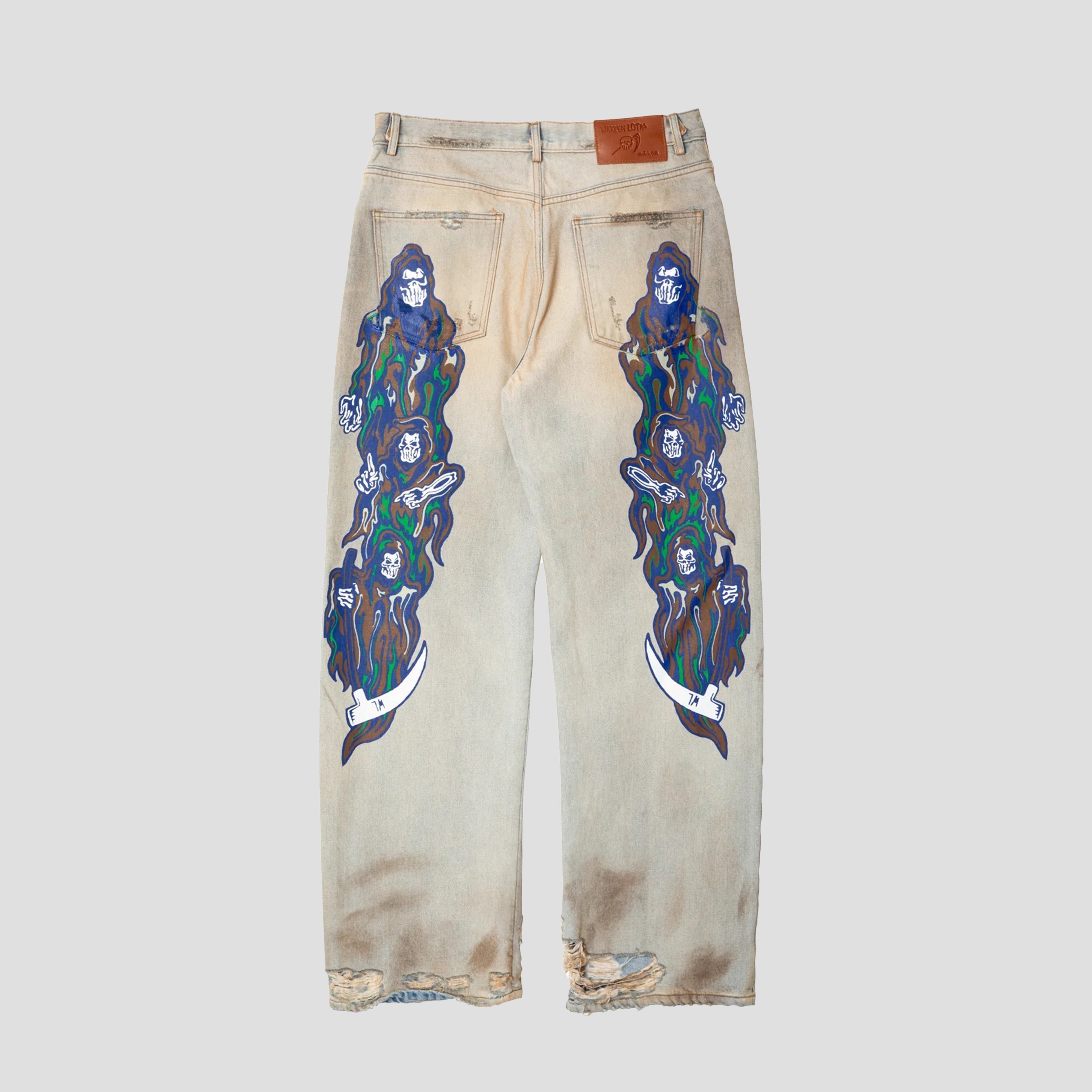 BAGGY PRINTED JEANS