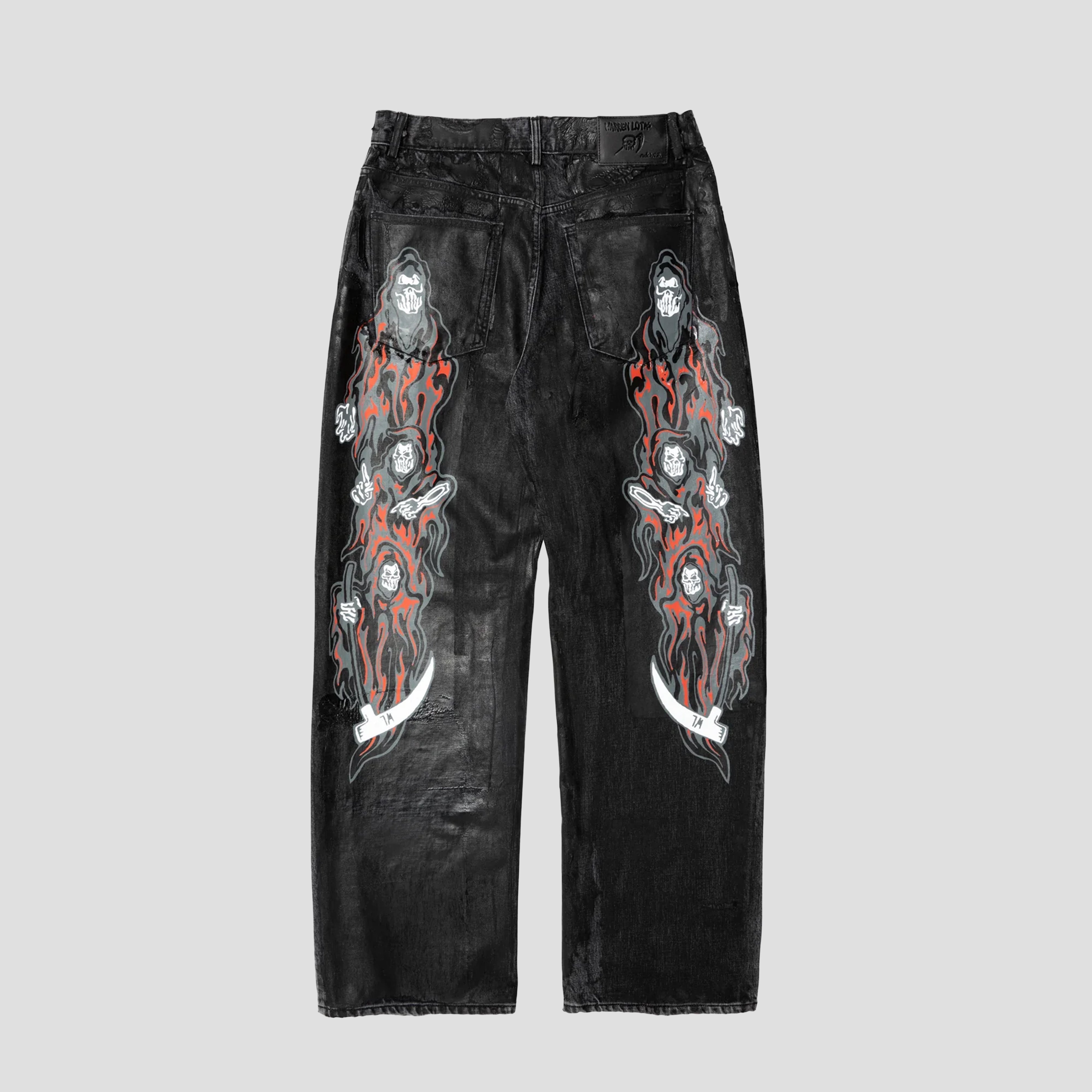 BAGGY PRINTED JEANS