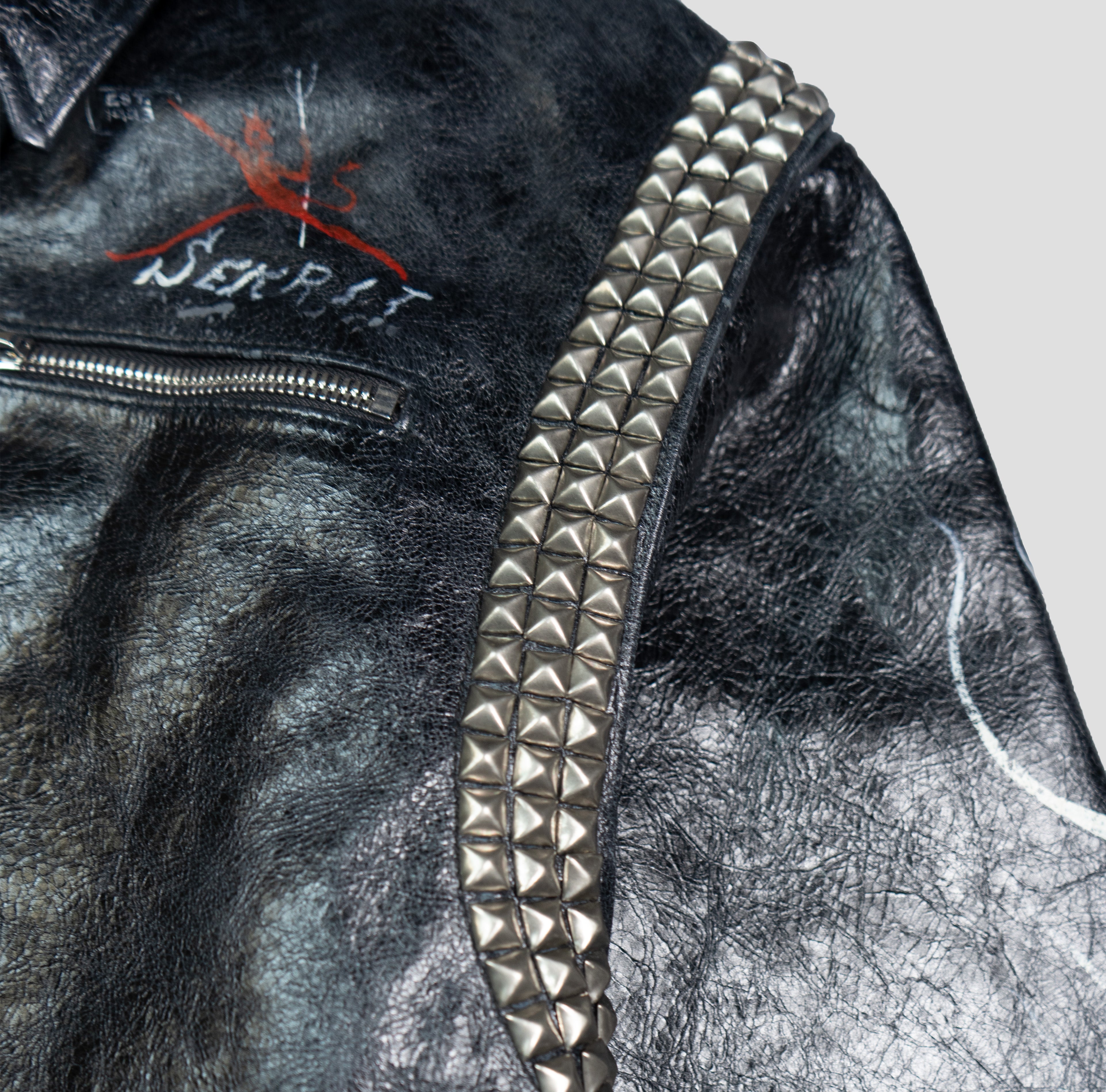 TEENANGEL HANDPAINTED CHOPPER JACKET