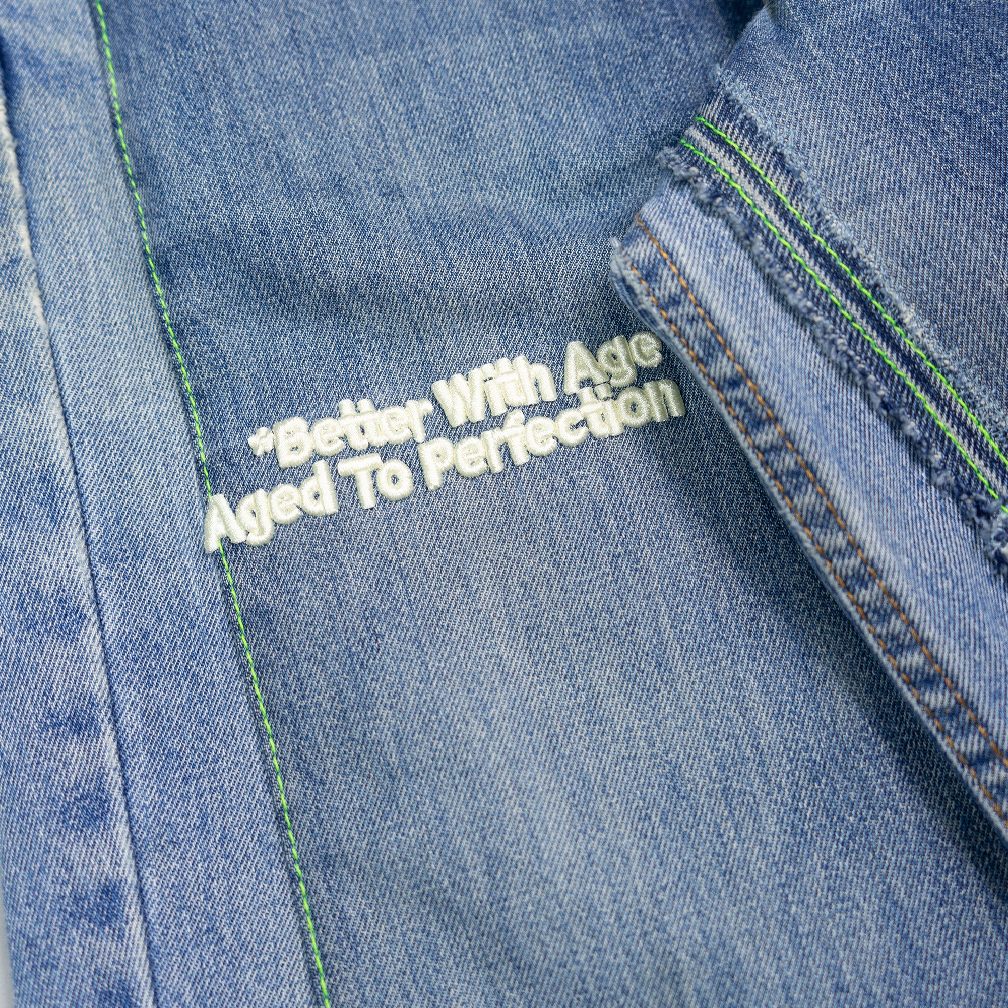 IN CASE YOU FORGOT TRIPLE-WIDE DENIM JEANS