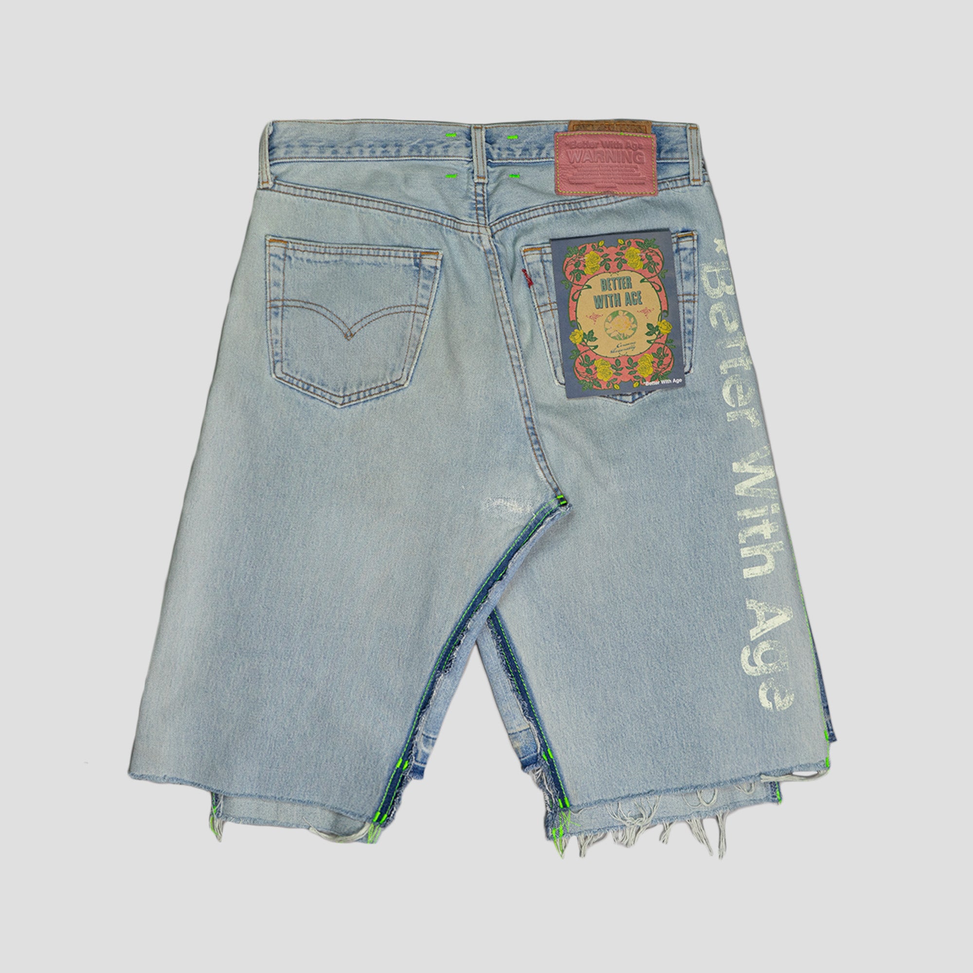 CLEMENTINE DOUBLE-WIDE LONG DENIM SHORT