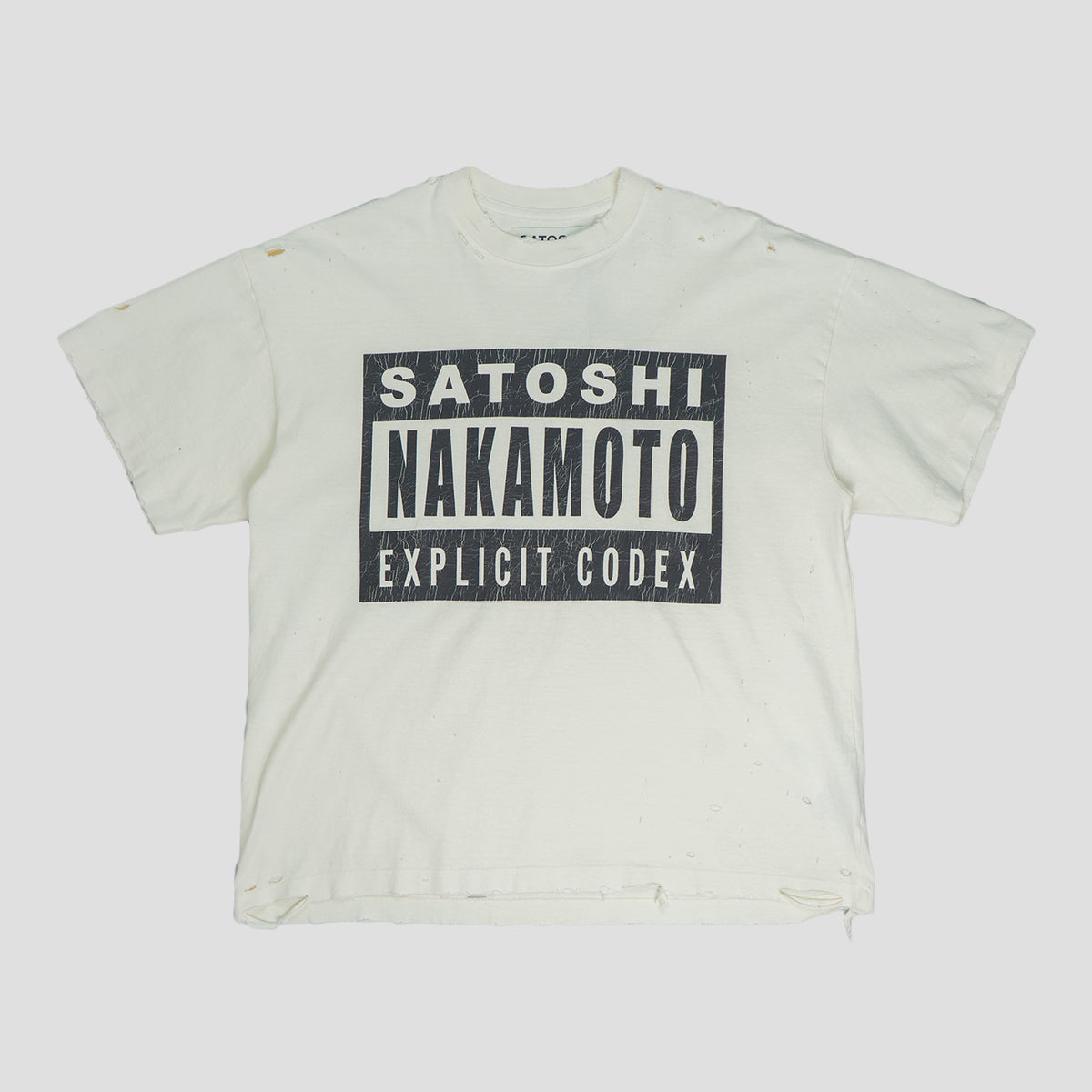 SATOSHI NAKAMOTO - EXPLICIT CODEX T-SHIRTS