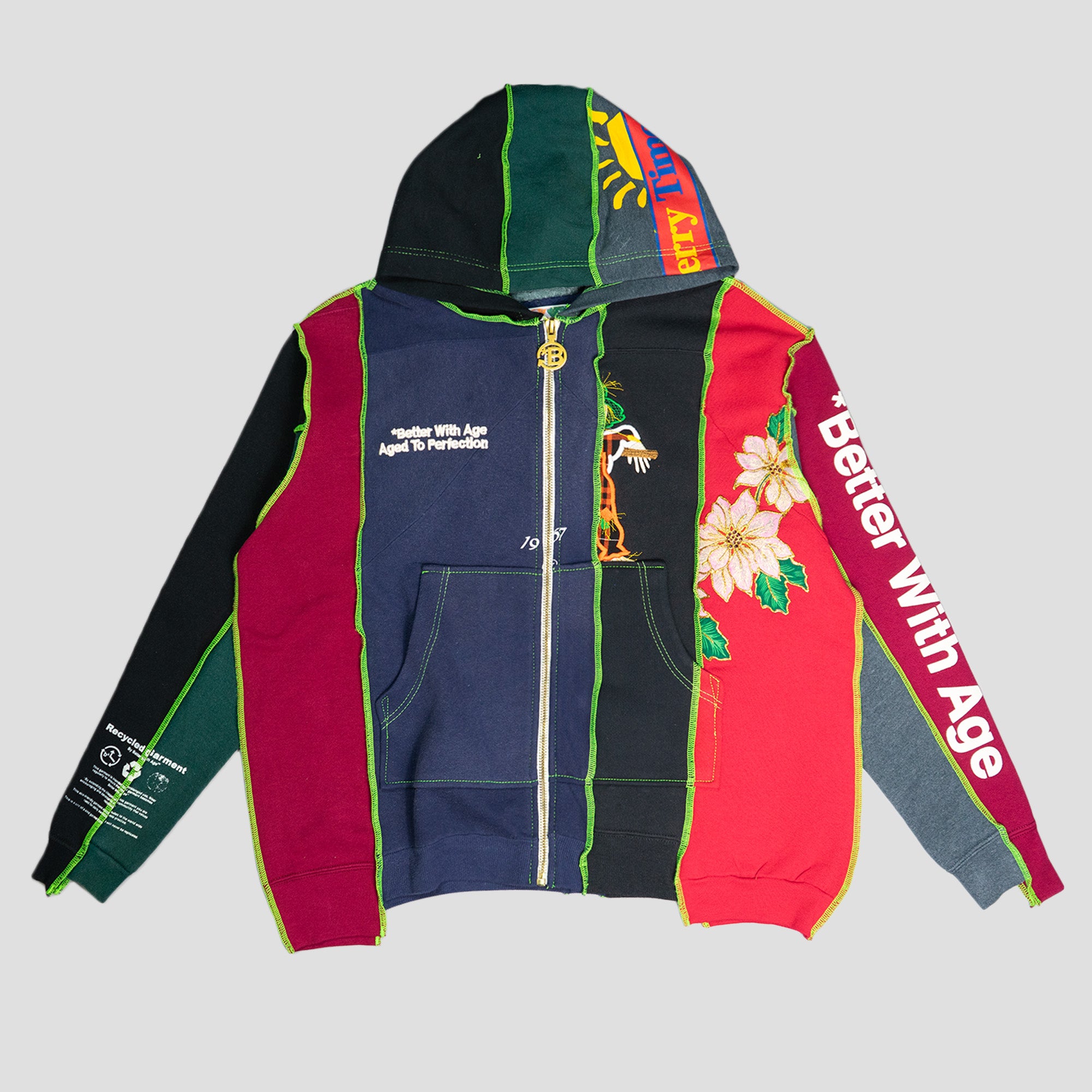5 PANEL ZIP-UP HOODIE