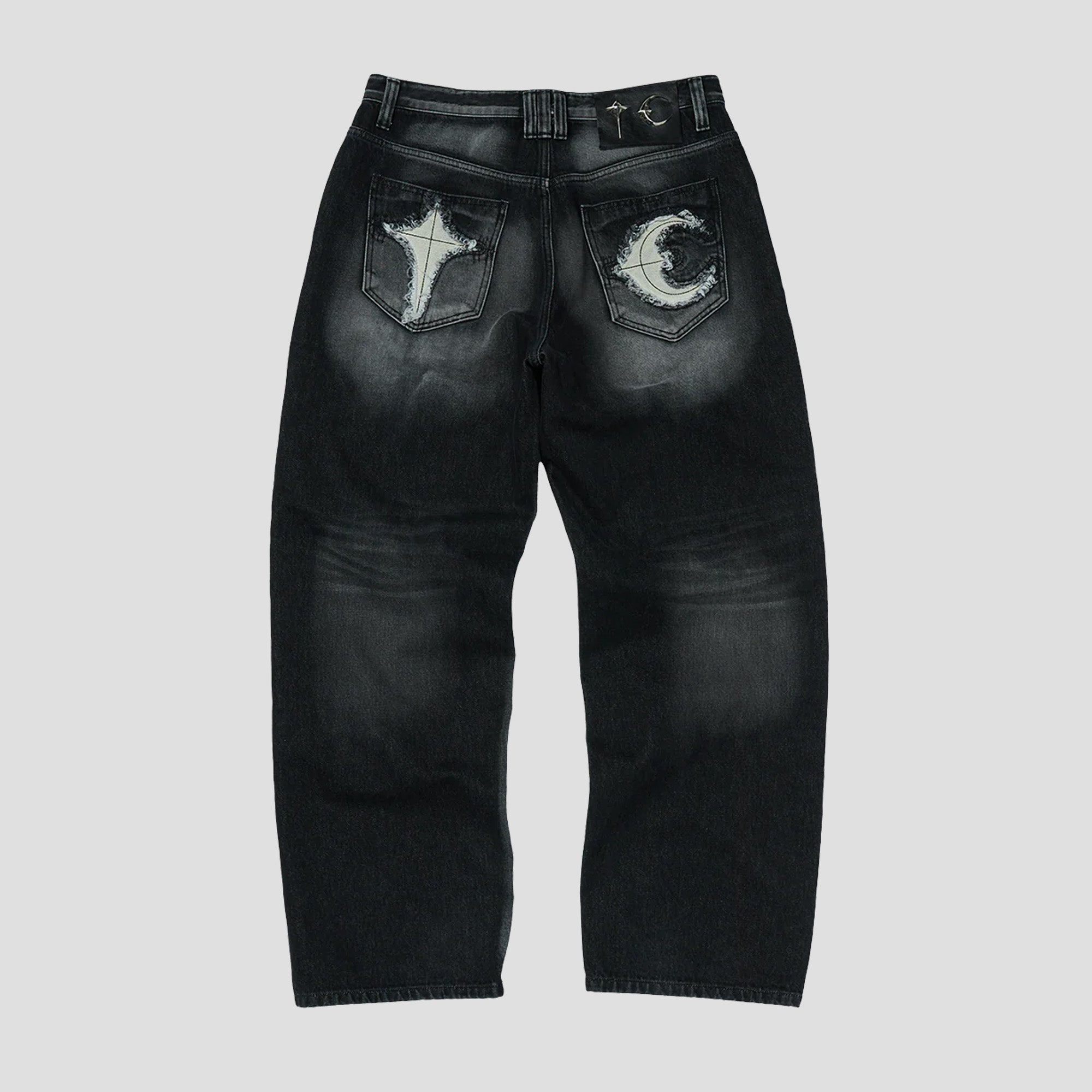 TC LEATHER BACK POCKET JEANS