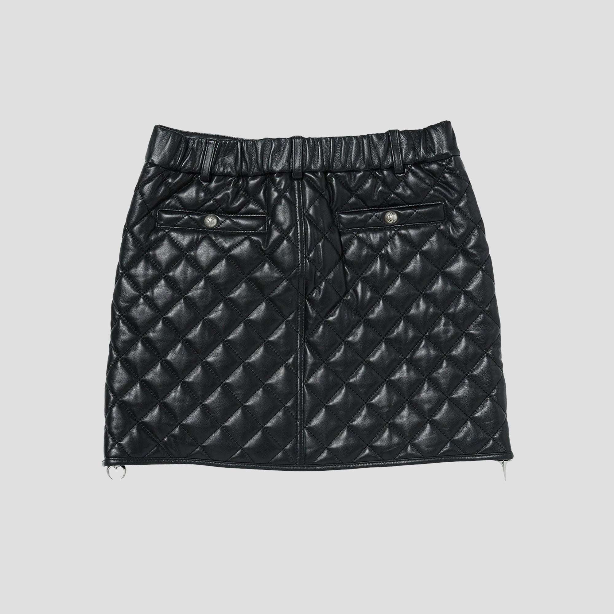 ANGEL QUILTED SHORT SKIRT