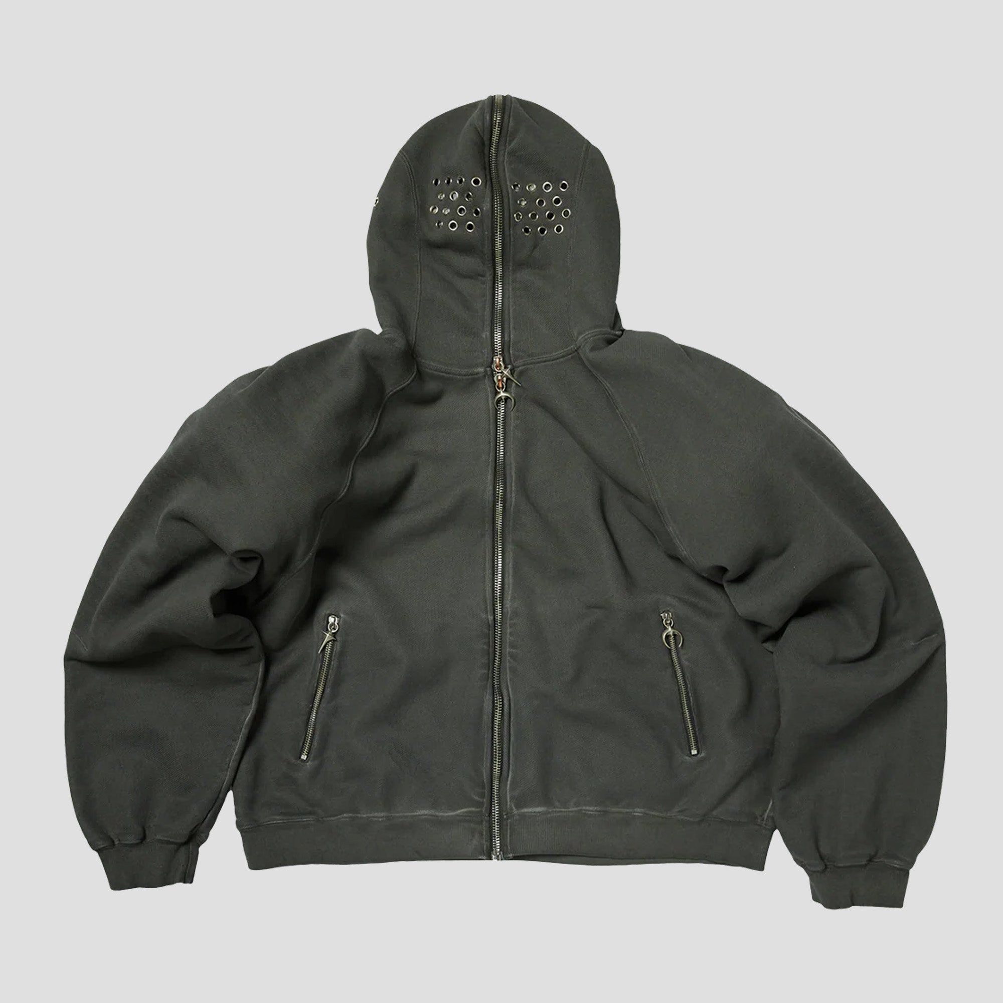 BULK SHOULDER GLADIATOR ZIP-UP HOODIE