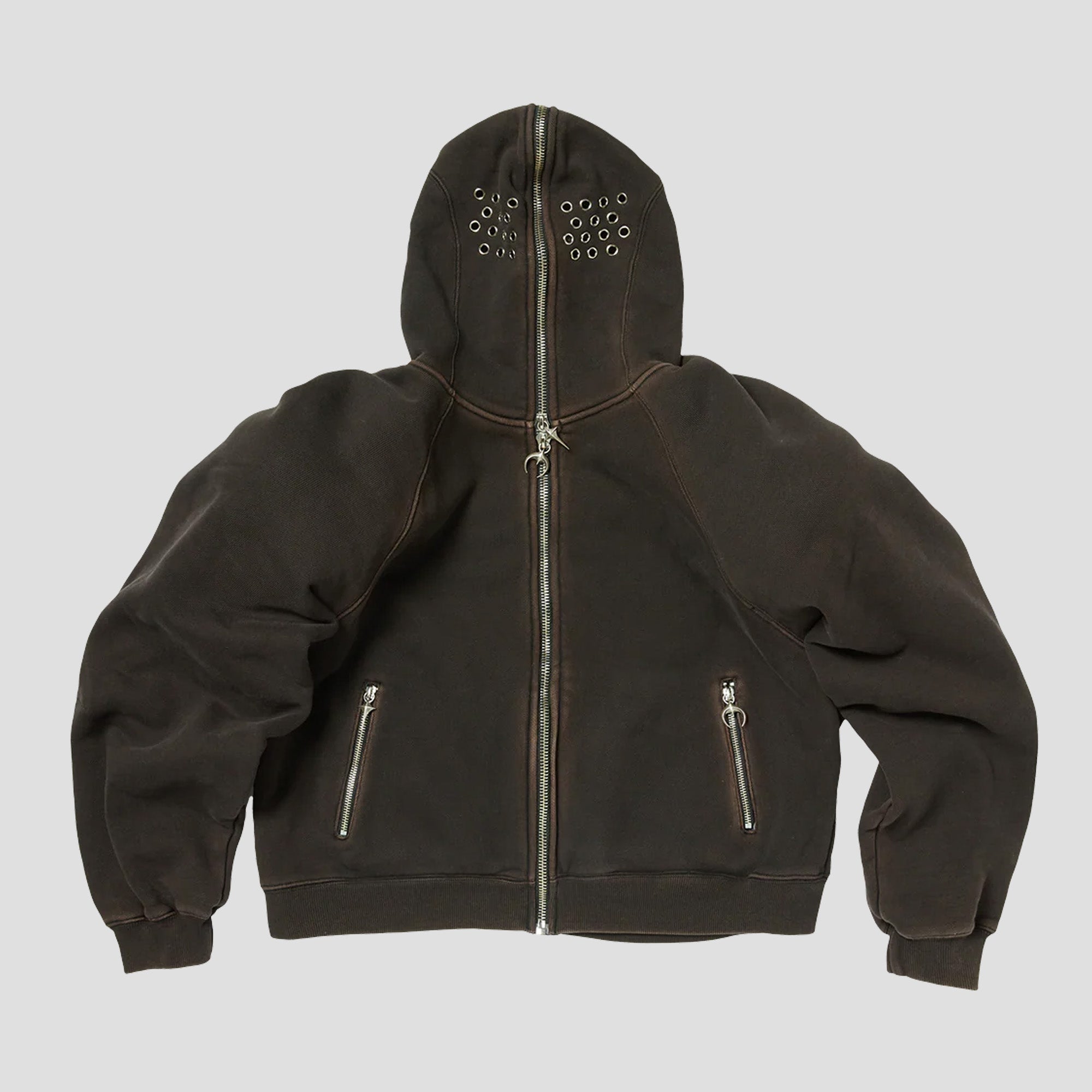 BULK SHOULDER GLADIATOR ZIP-UP HOODIE