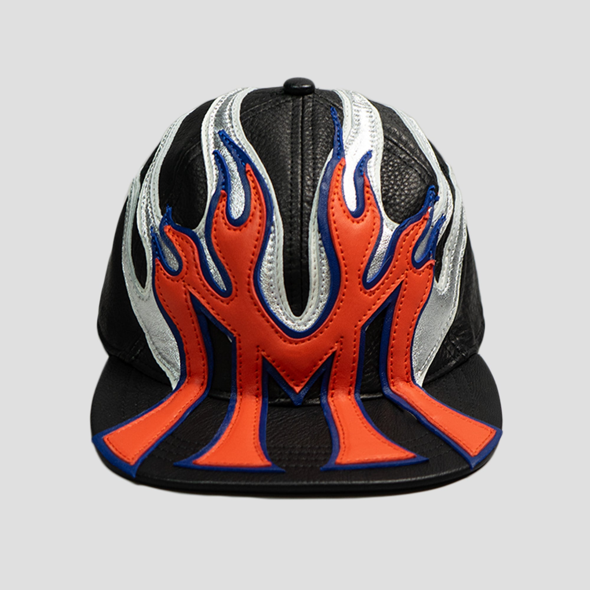 PRE-ORDER MANNAHATTA FUEGO LOGO LEATHER CAP