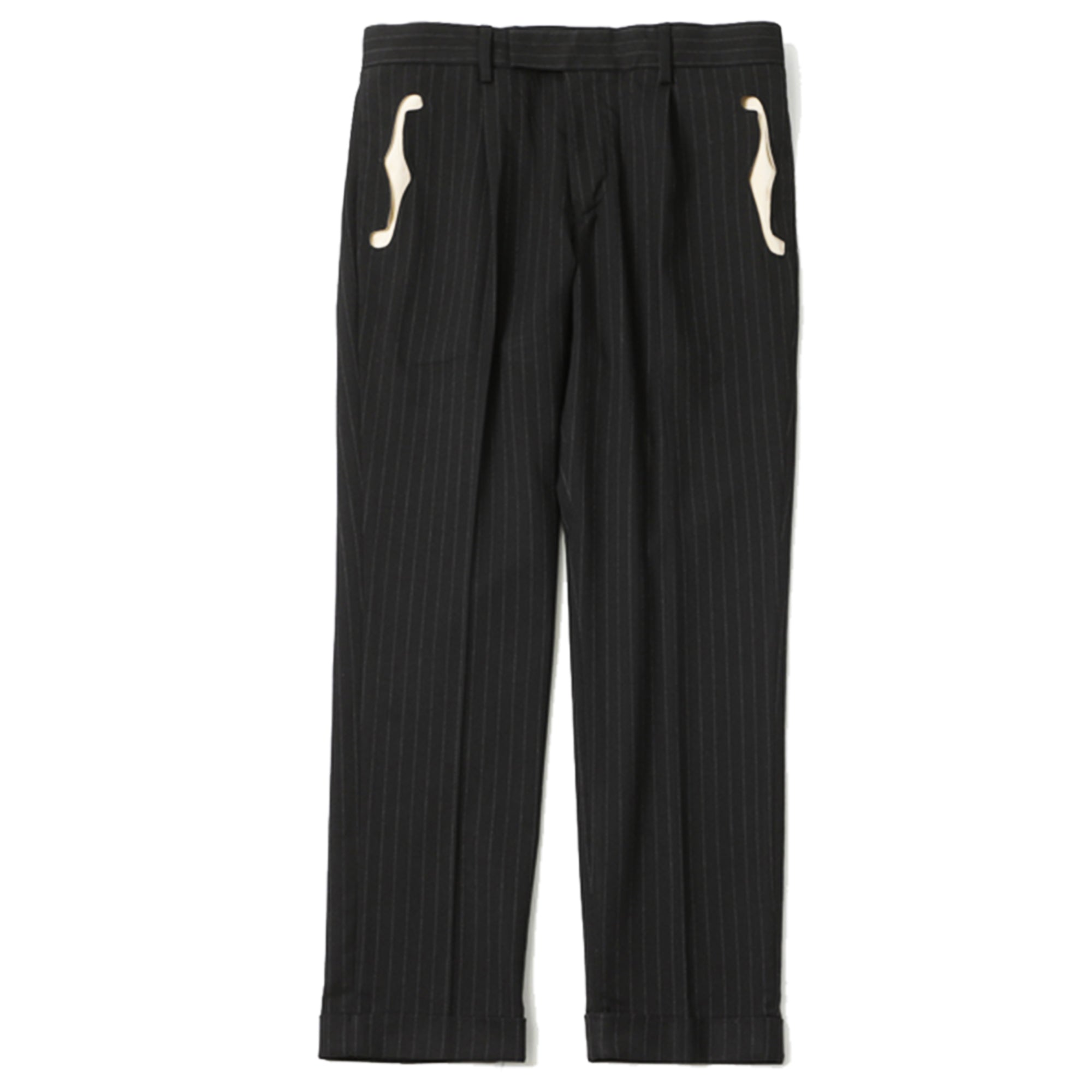 RUDE GALLERY - F HOLE PIN STRIPE TROUSERS at Mannahatta NYC