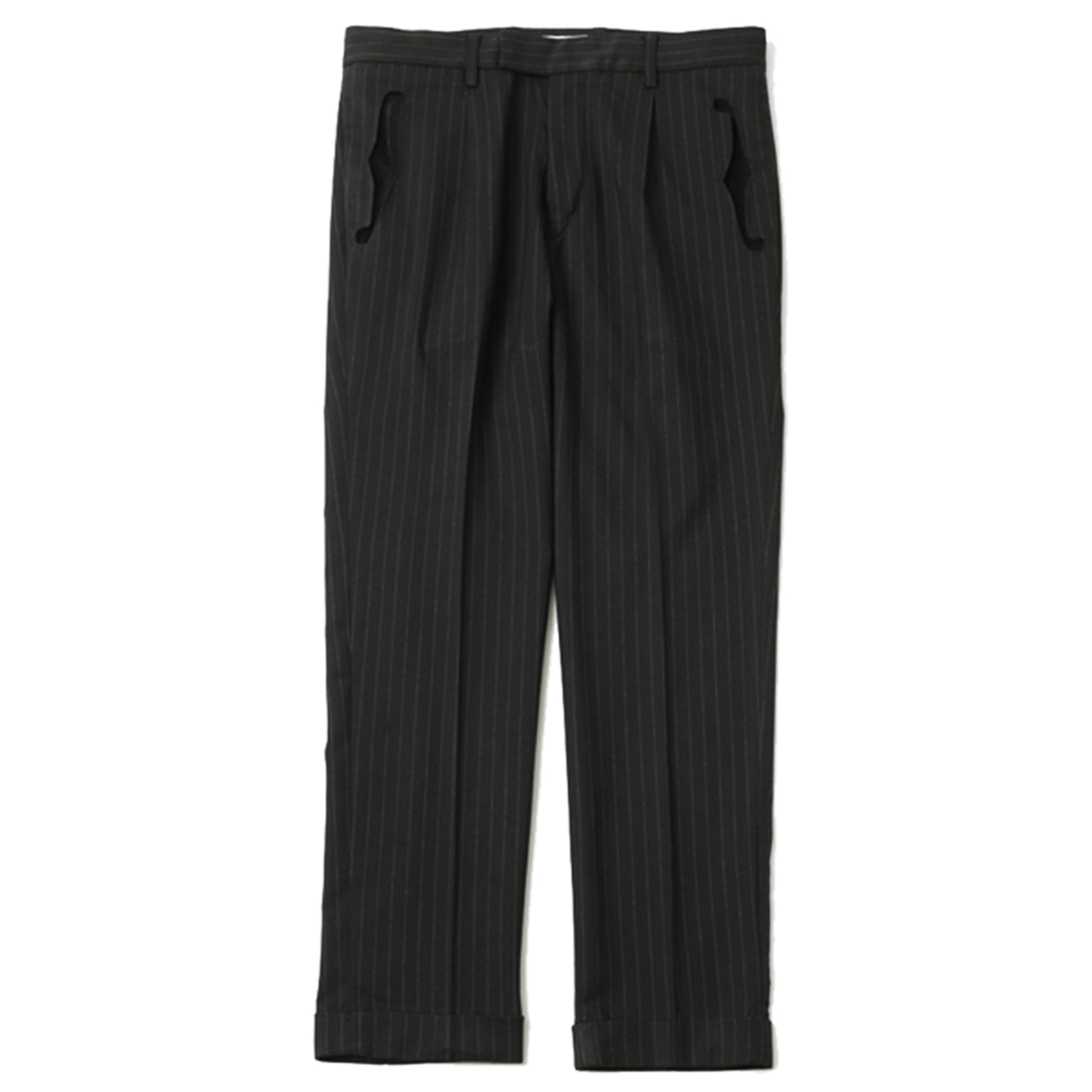 RUDE GALLERY - F HOLE PIN STRIPE TROUSERS at Mannahatta NYC