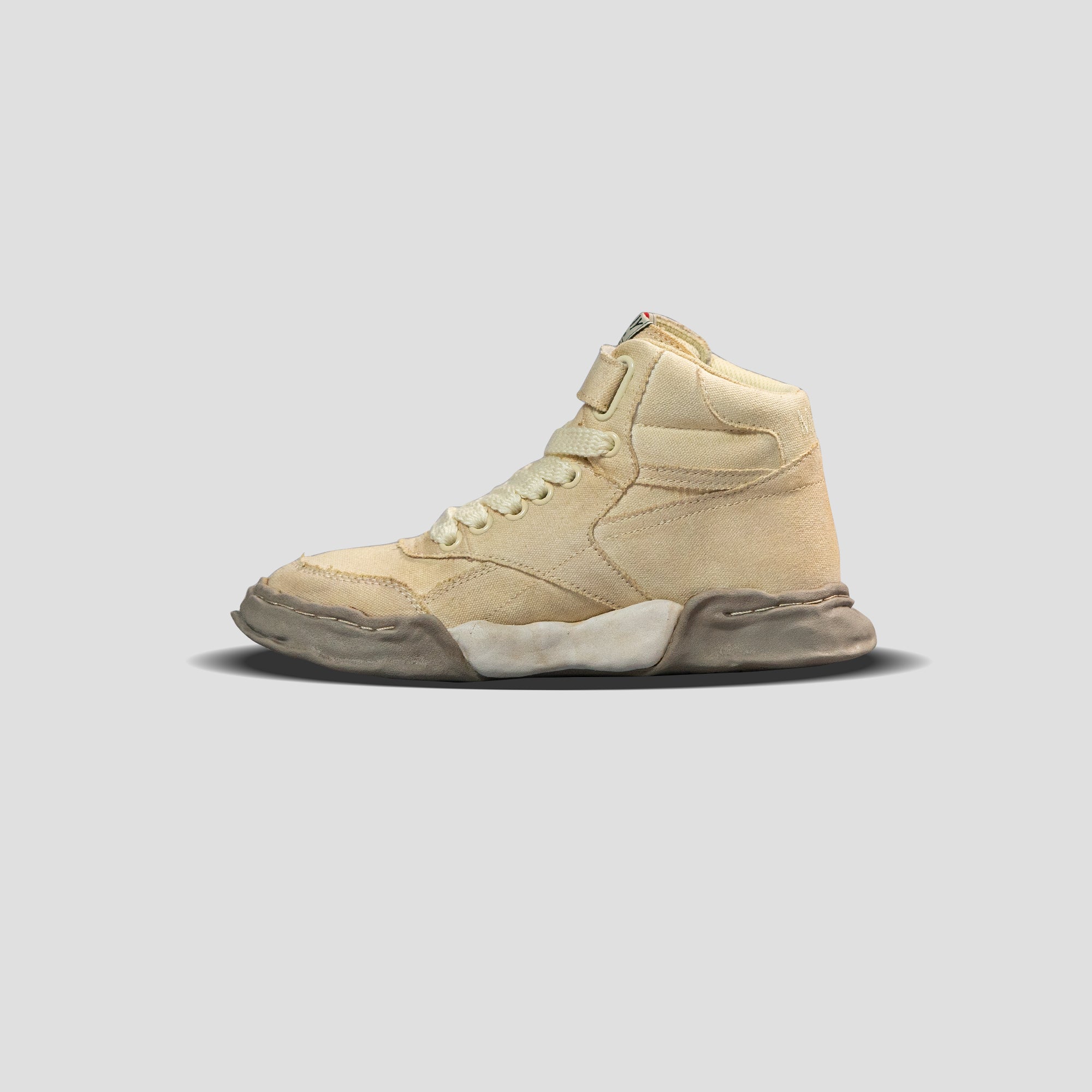FREDDIE OG SOLE MID-TOP OVER DYED CANVAS SNEAKERS