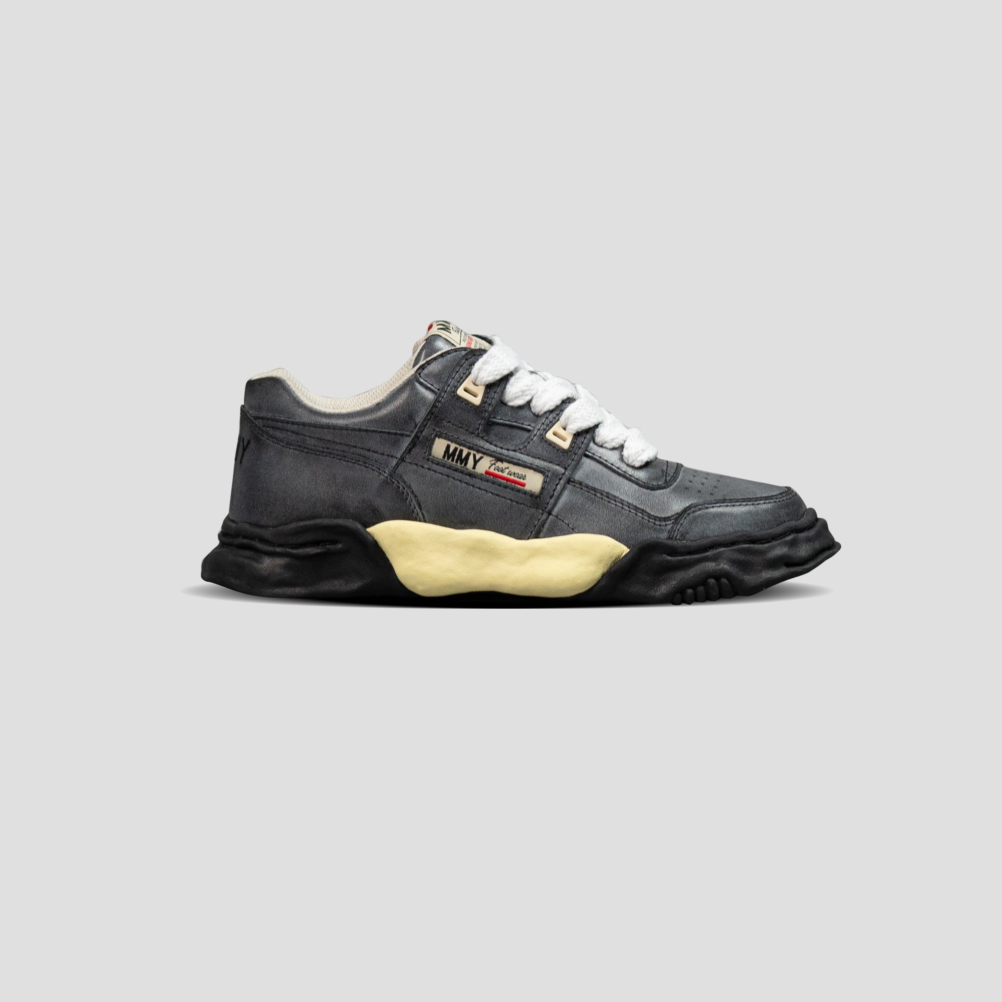 PARKER OG SOLE LOW-TOP PARAFFIN LEATHER SNEAKERS