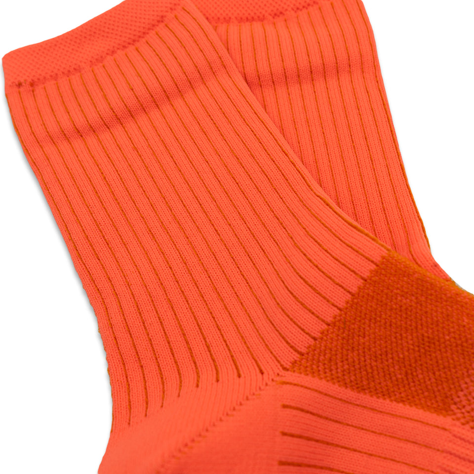 Mesh Neon Crew Socks - Orange  (Women's)