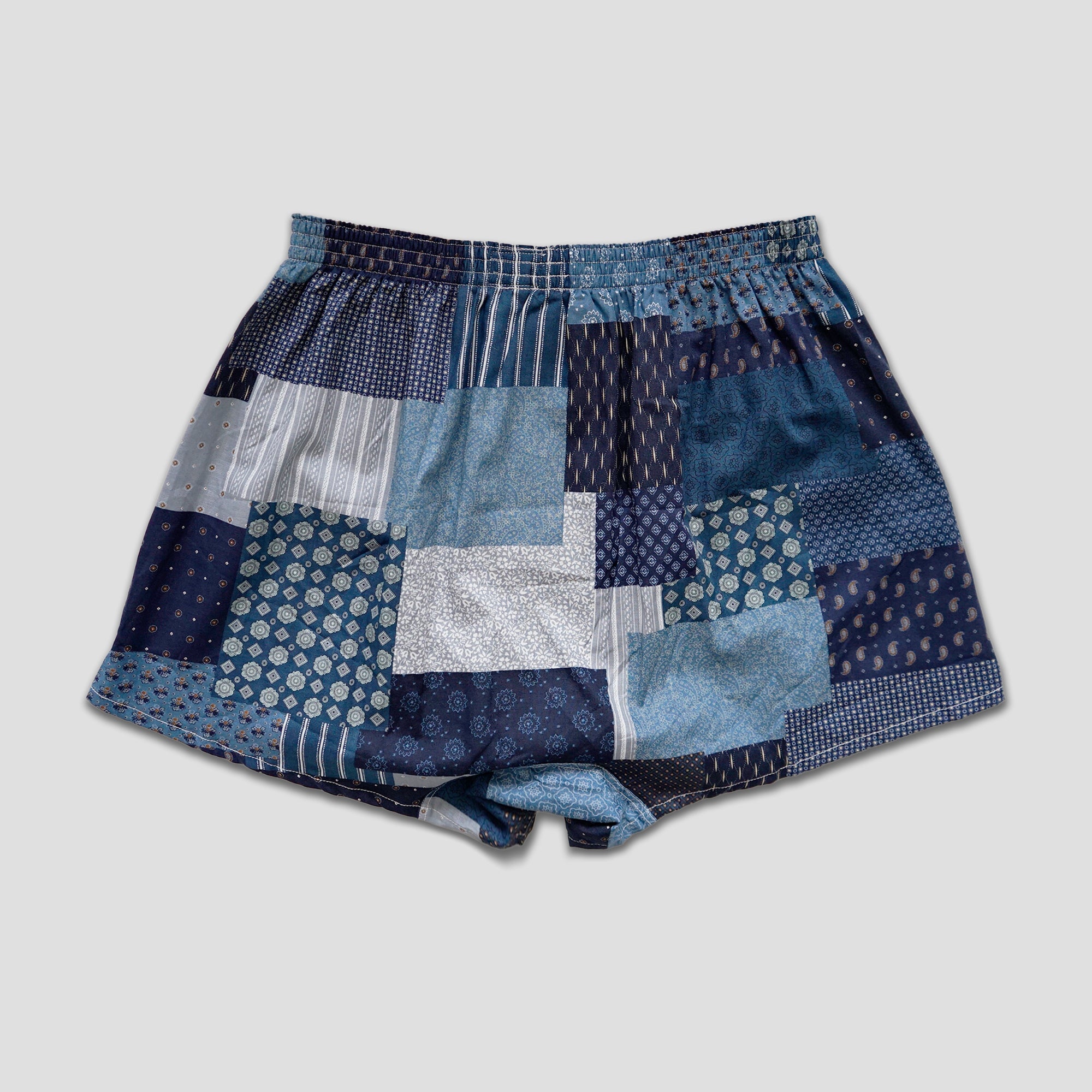 BANDANA PATCHWORK BOXER - BLUE