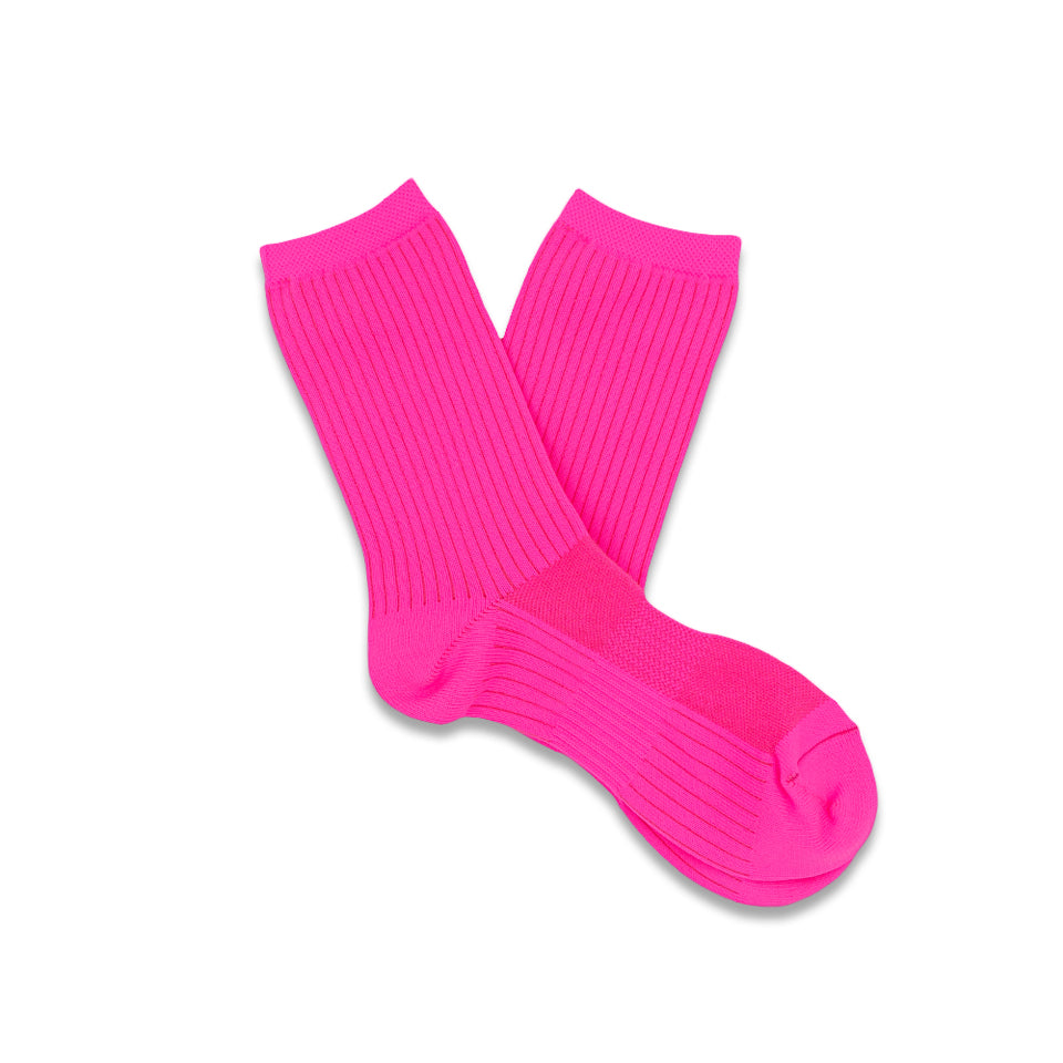 ANONYMOUS ISM - Mesh Neon Crew Socks - Pink at Mannahatta NYC