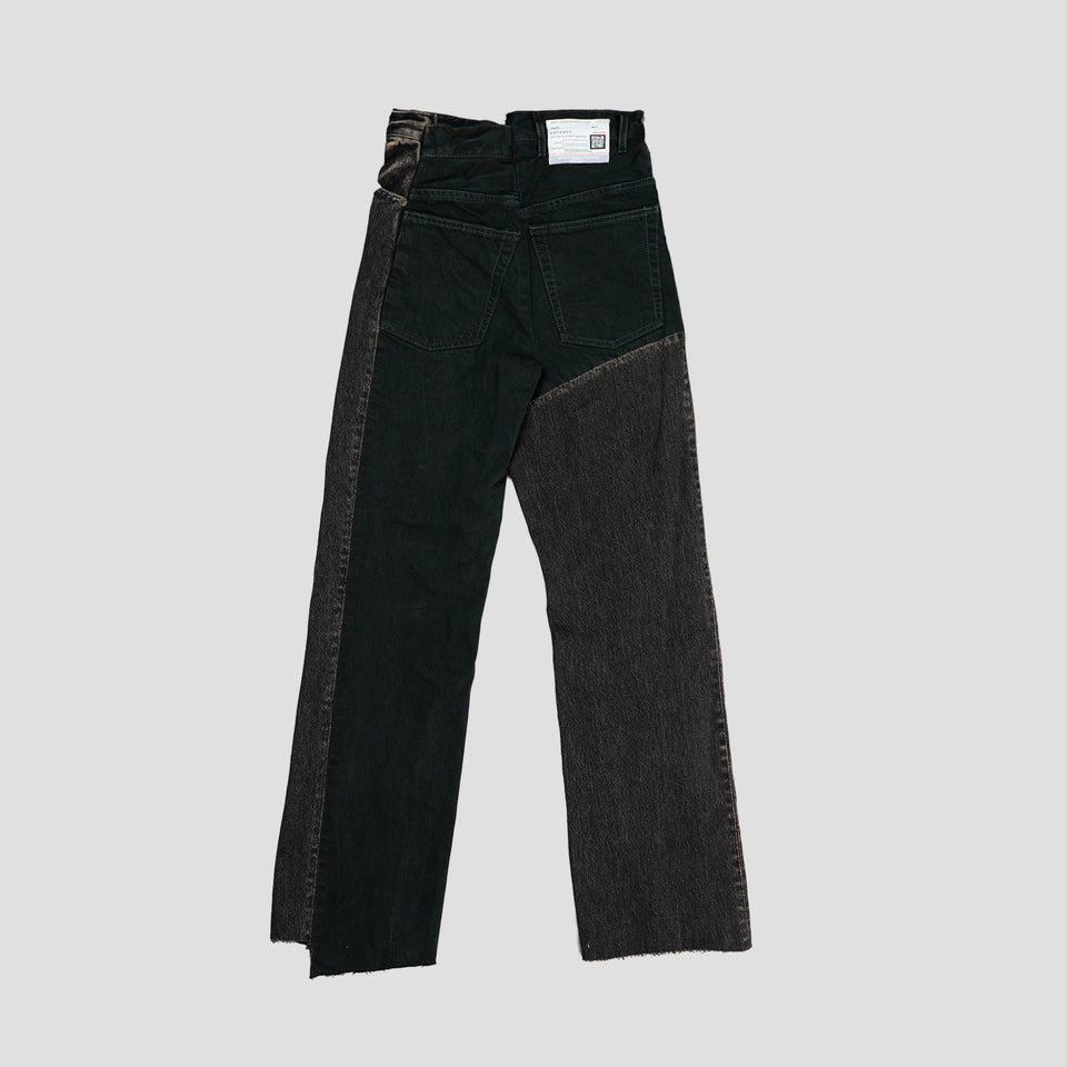 DECONSTRUCTED DENIM JEANS