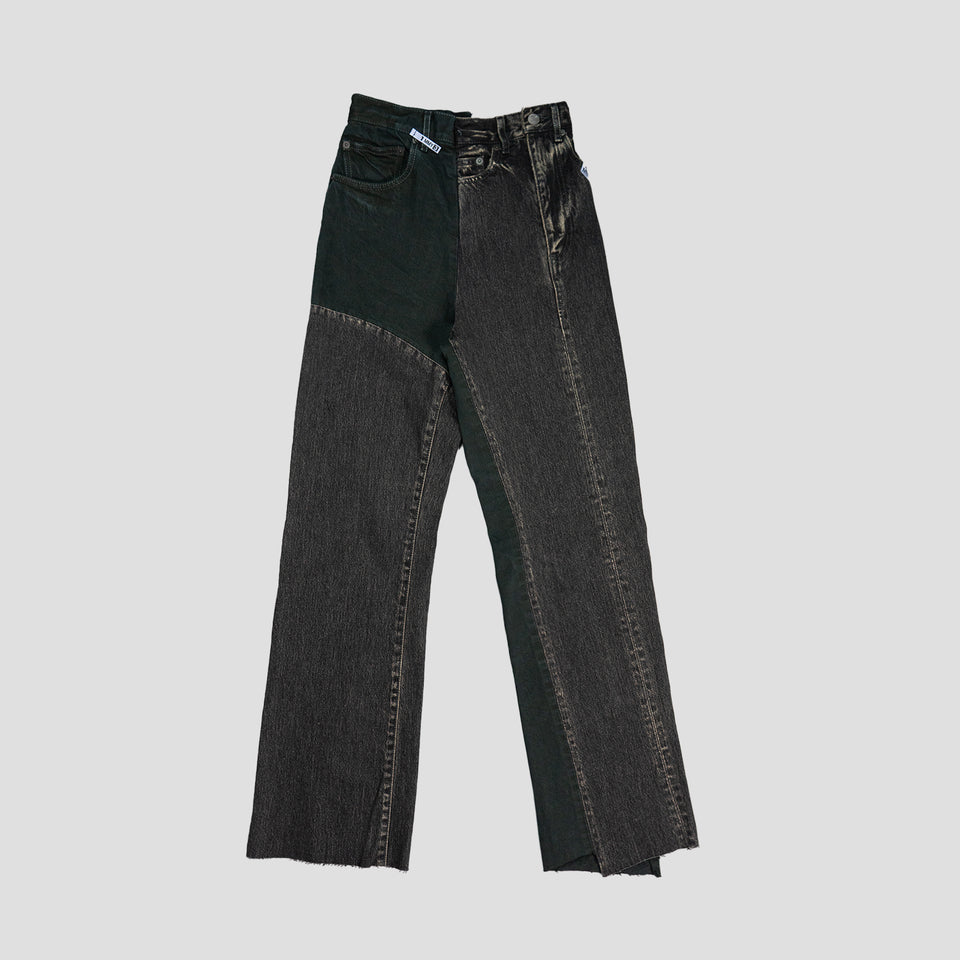 DECONSTRUCTED DENIM JEANS