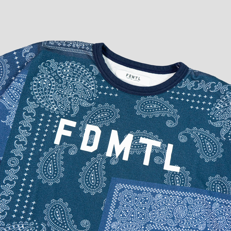 PRINTED PATCHWOTK SWEAT TEE
