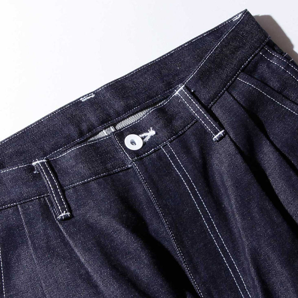 ORGANIC DENIM HIGH-WAISTED JEANS - INDIGO
