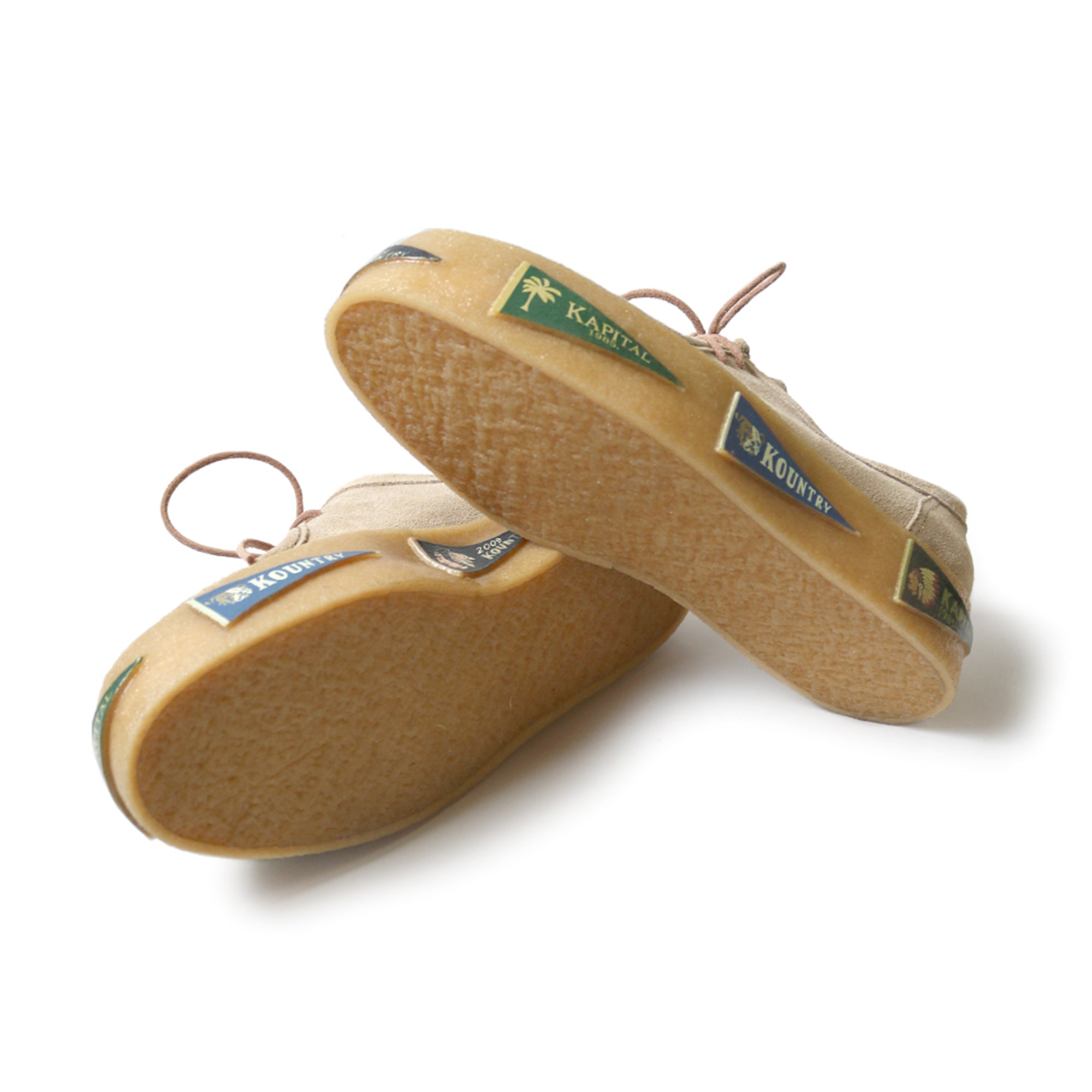 LEATHER SUEDE WALLABEES (PENNANT CREPE SOLE) - BEIGE