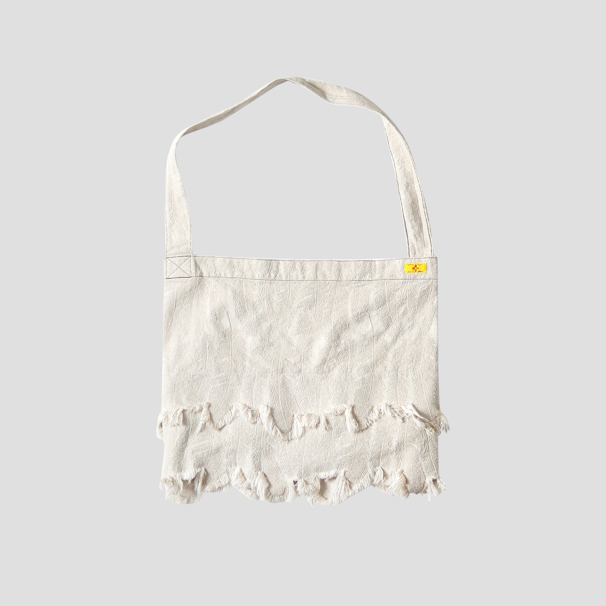 KAPITAL - 12oz FEATHER WHITE DENIM BOOK BAG